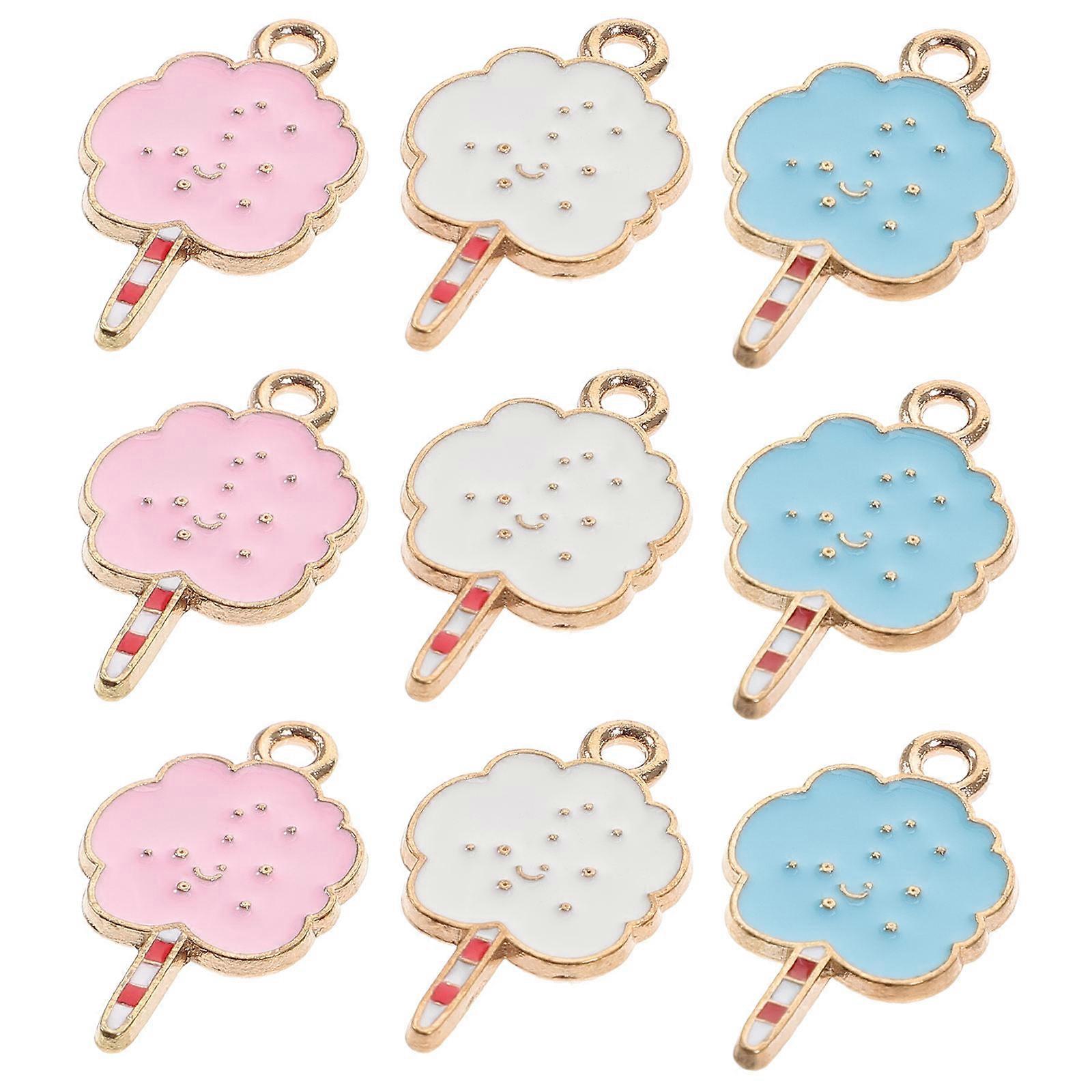 Lovely Pendant Charms Diy Alloy Pendant Special Day Assorted Color 2.4X1.4cm Diy Earring Charm 18Pcs