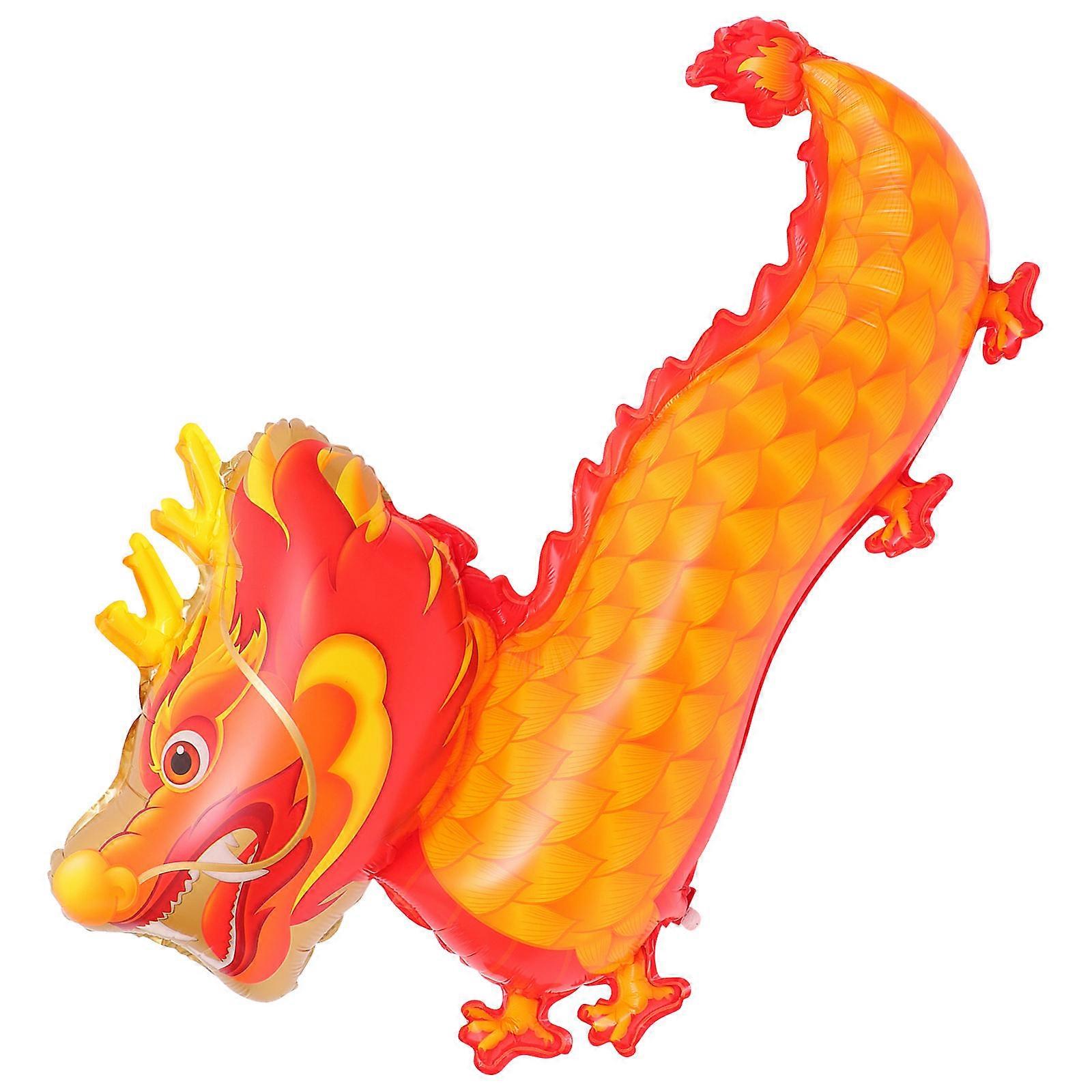 New Year Balloon Set Chinese New Year Dragon Shape Decoration 1Set