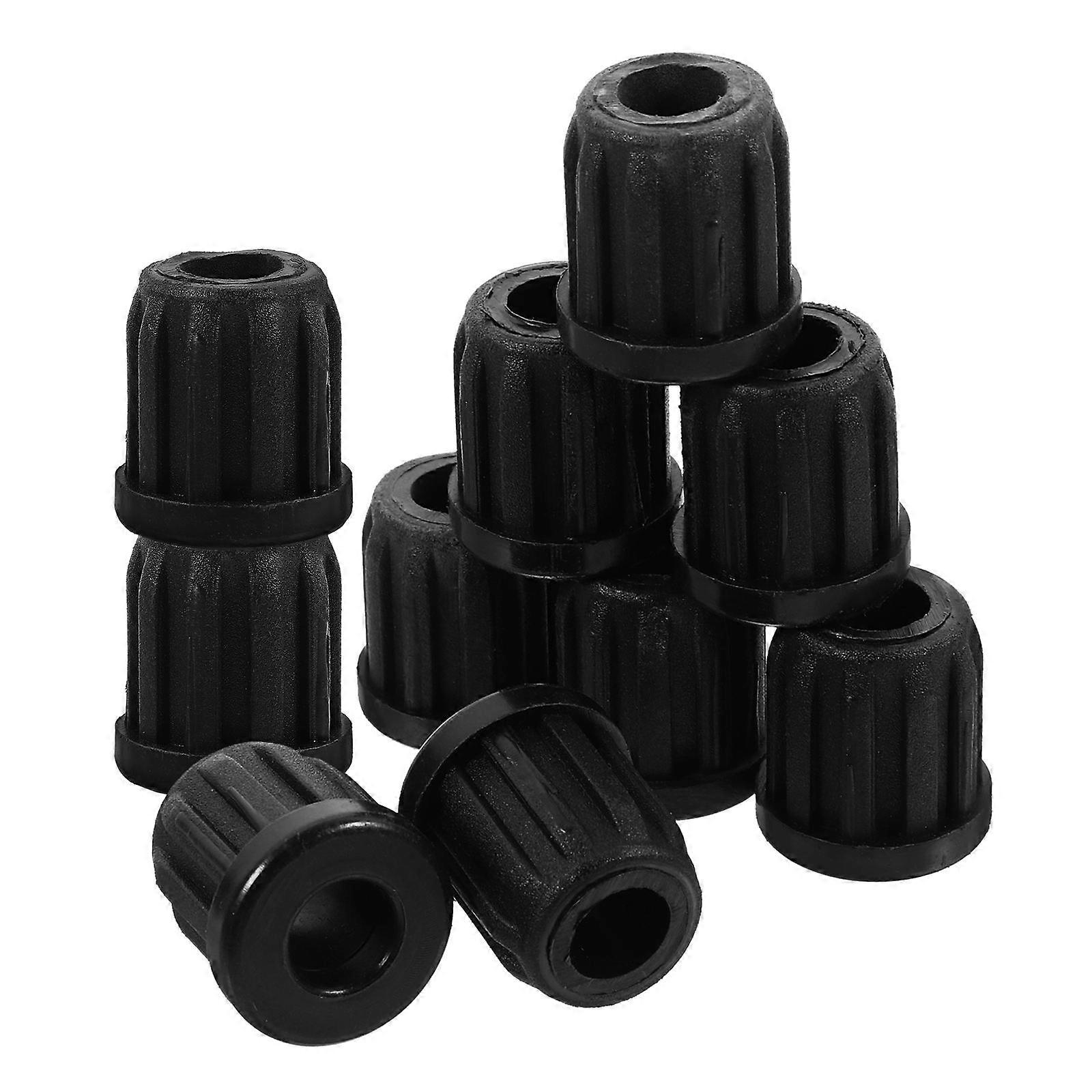 Caster Wheel Socket Caster Socket Sleeves Daily Use Black 20Pack Prevent Breakage