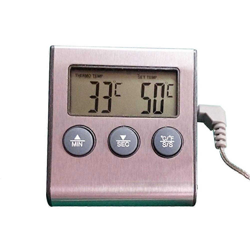 Food Thermometer Digital Meat Thermometer with Timer for Grilling and Oven Use 1Set