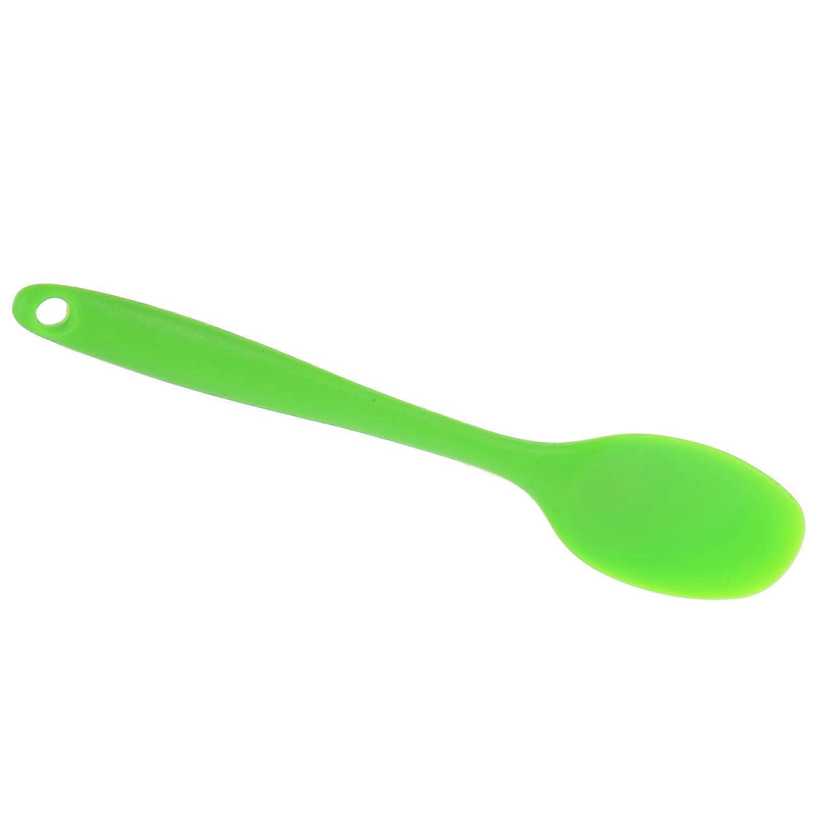 Nonstick Scoop Green with Easy Storage Hook for Food Serving