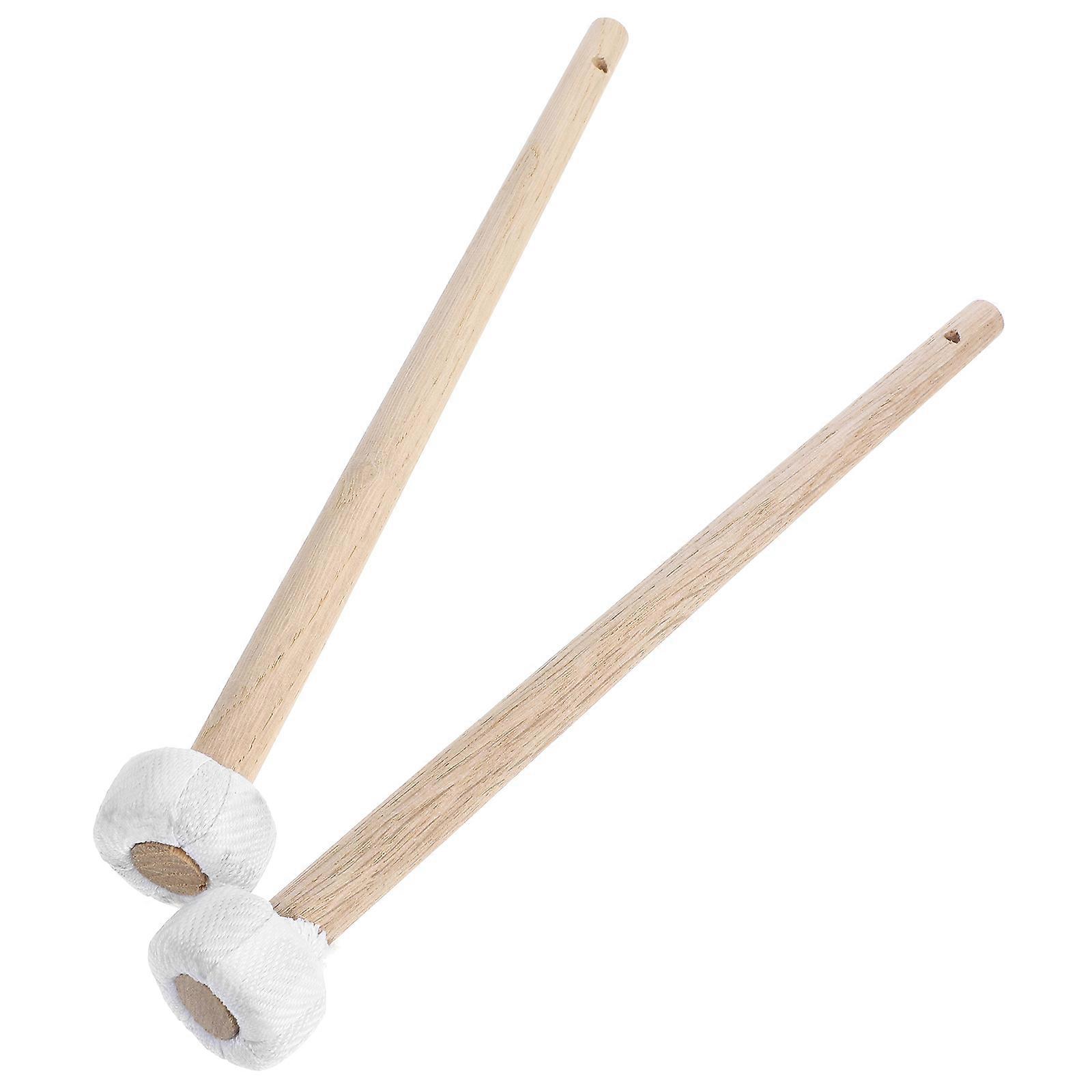 Snare Drum Sticks Mallet For Gong Percussion Instrument Musicians Music Performance .1x3.1x26cm Percussion 2Pack