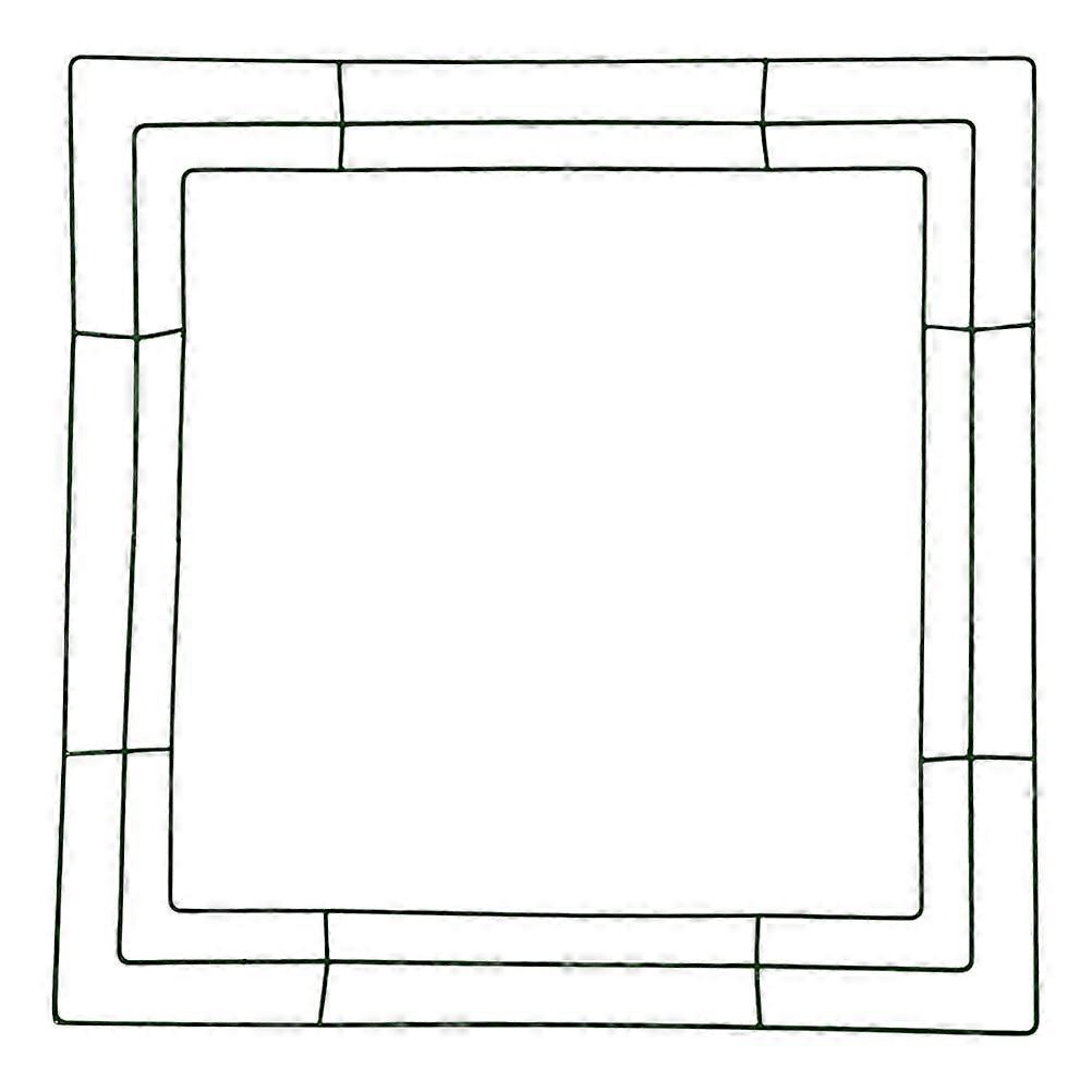 Metal Wreath Frame Wreath Making Tool Green 30.00X30.00X0.30CM 1Pack