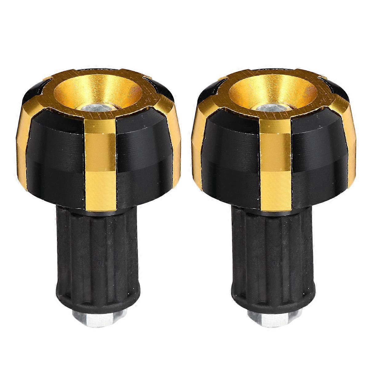 Motorcycle Handlebar Ends Caps Protective Cushioning Round 5x3.5cm 2Set