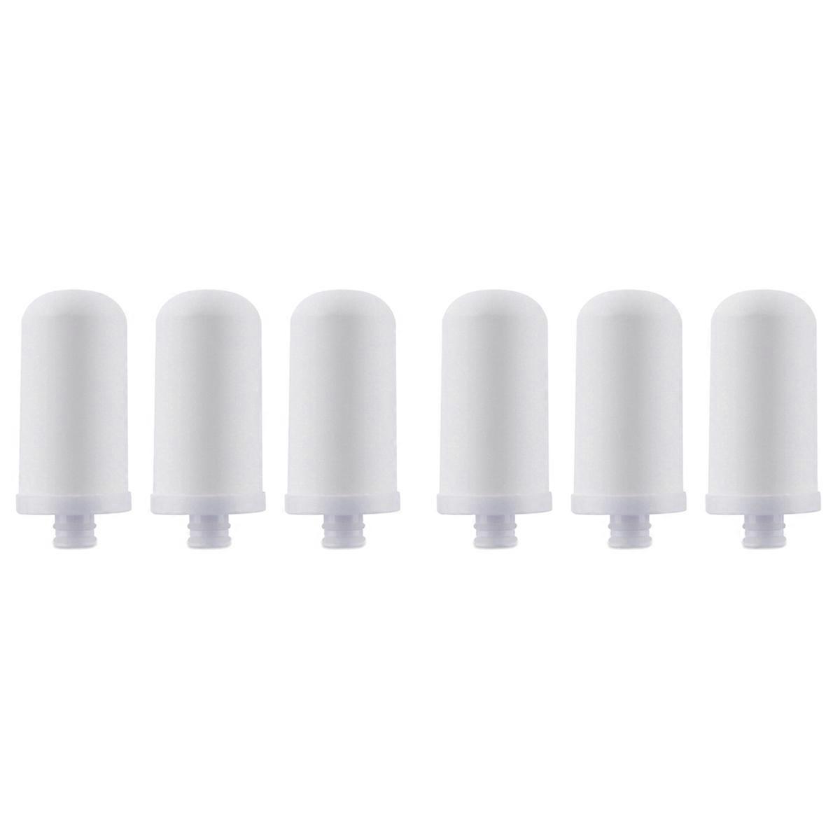 6Pcs Faucet Water Purifier Filter Elements Water Filter Pitcher Remove Fluoride, Lead, Microplastics