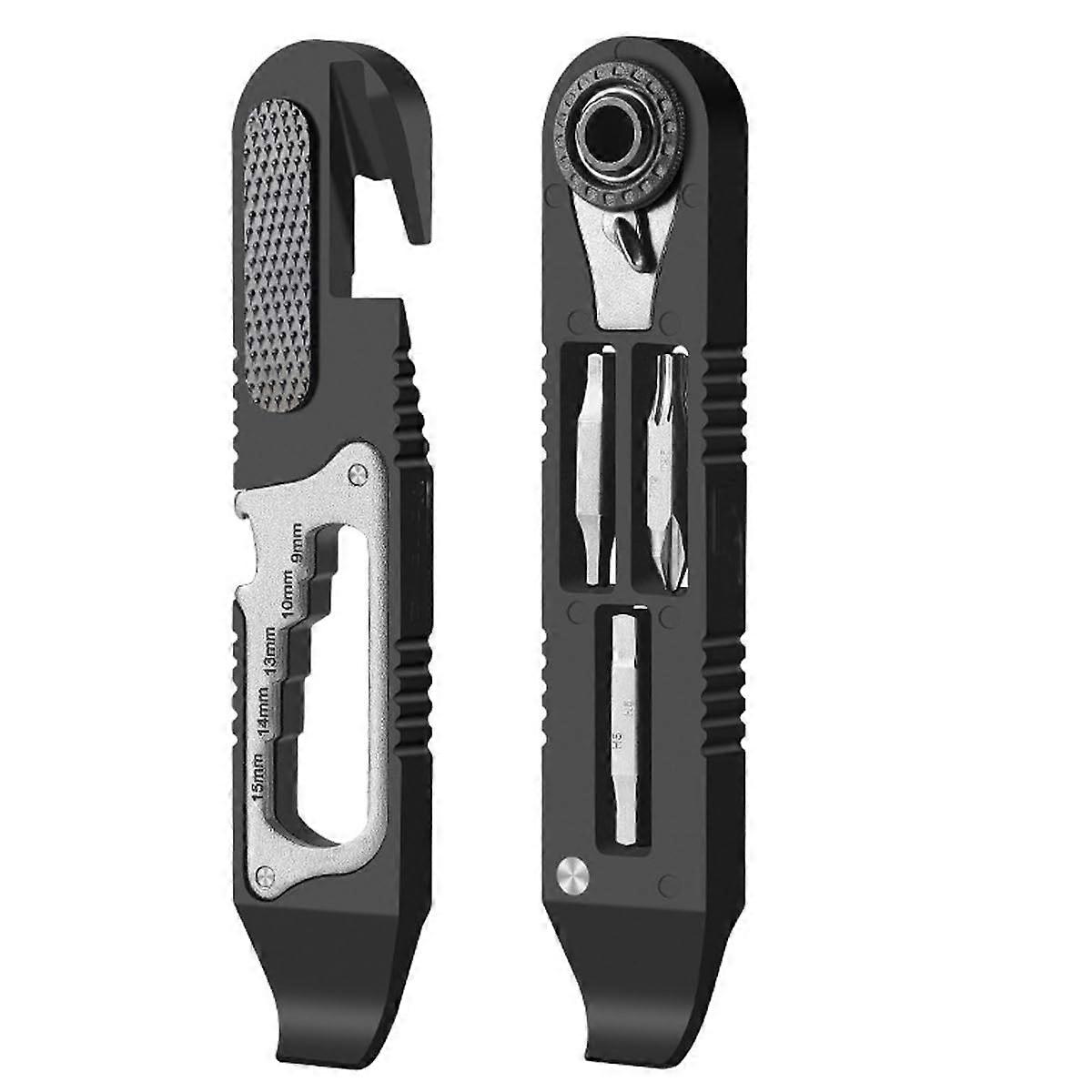 Bicycle Tyre Lever Set with Self-Adhesive Patches, Multifunctional Tool for Quick Bicycle Repairs and Maintenance