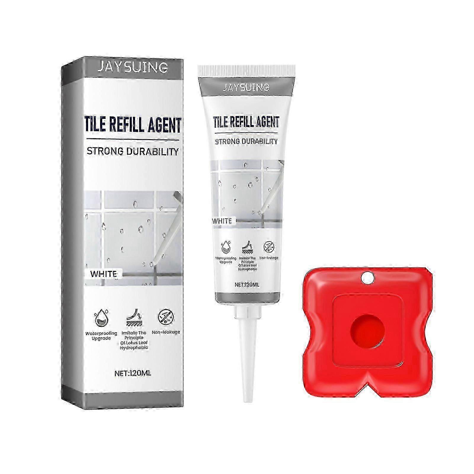 Tile Refill Agent, Kitchen Bathroom Waterproof Floor Mildew Proof Joint Tile Tip Sealant