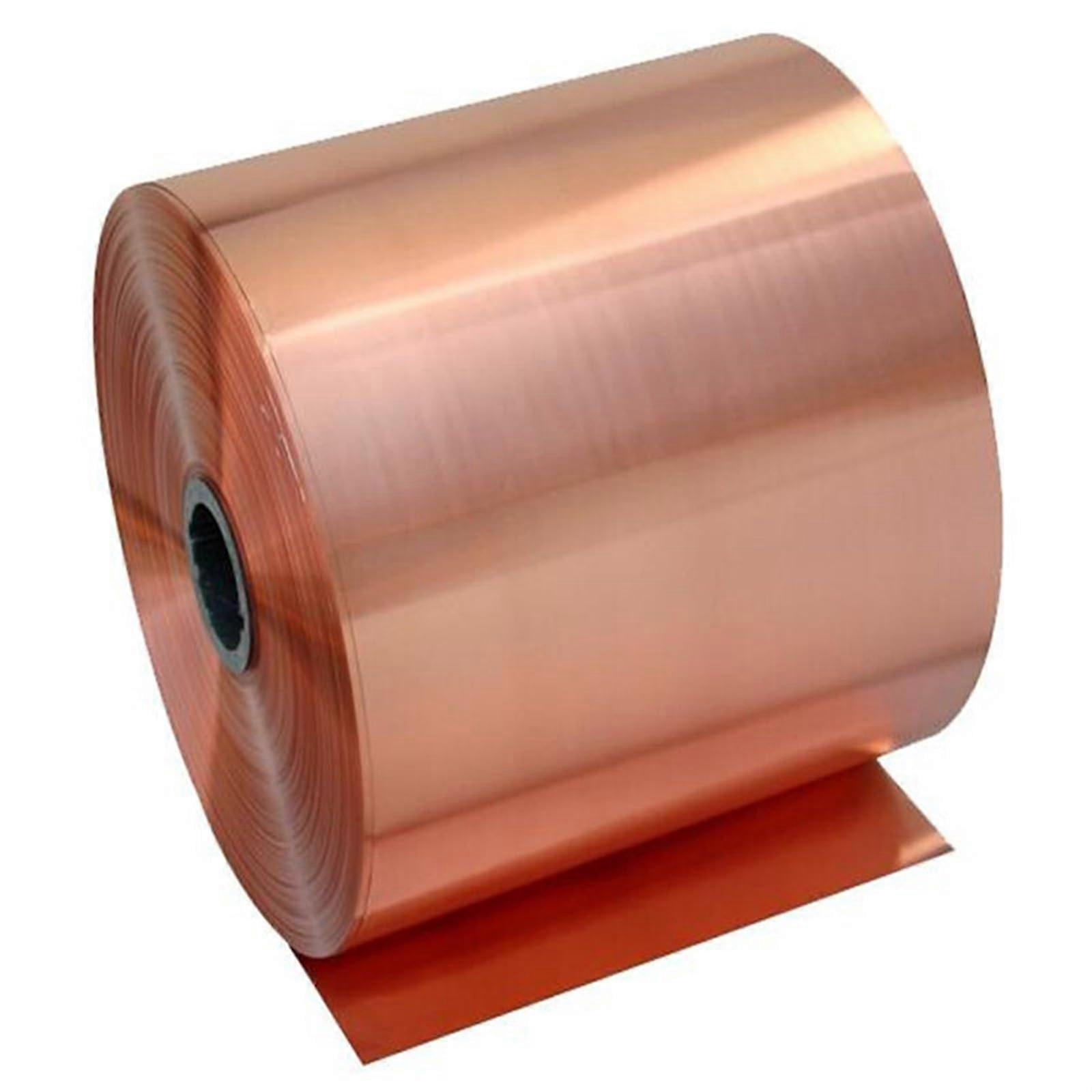 Pure Copper Sheet, Red Copper Strip, High Conductivity (0.2mmx10mmx1m)