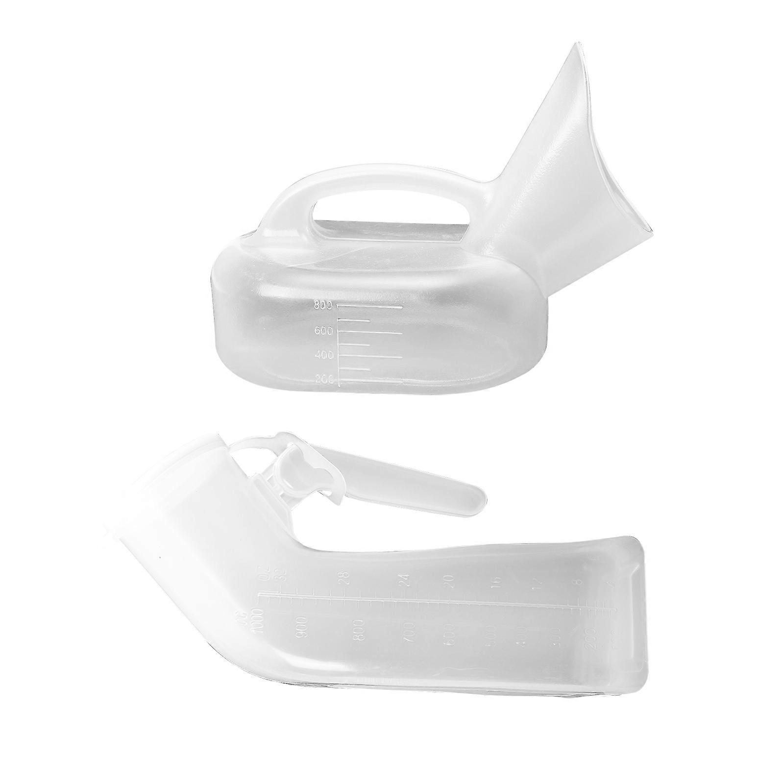 Portable Toilet with Large Capacity for Elderly Travel Use Made of Durable Plastic Transparent