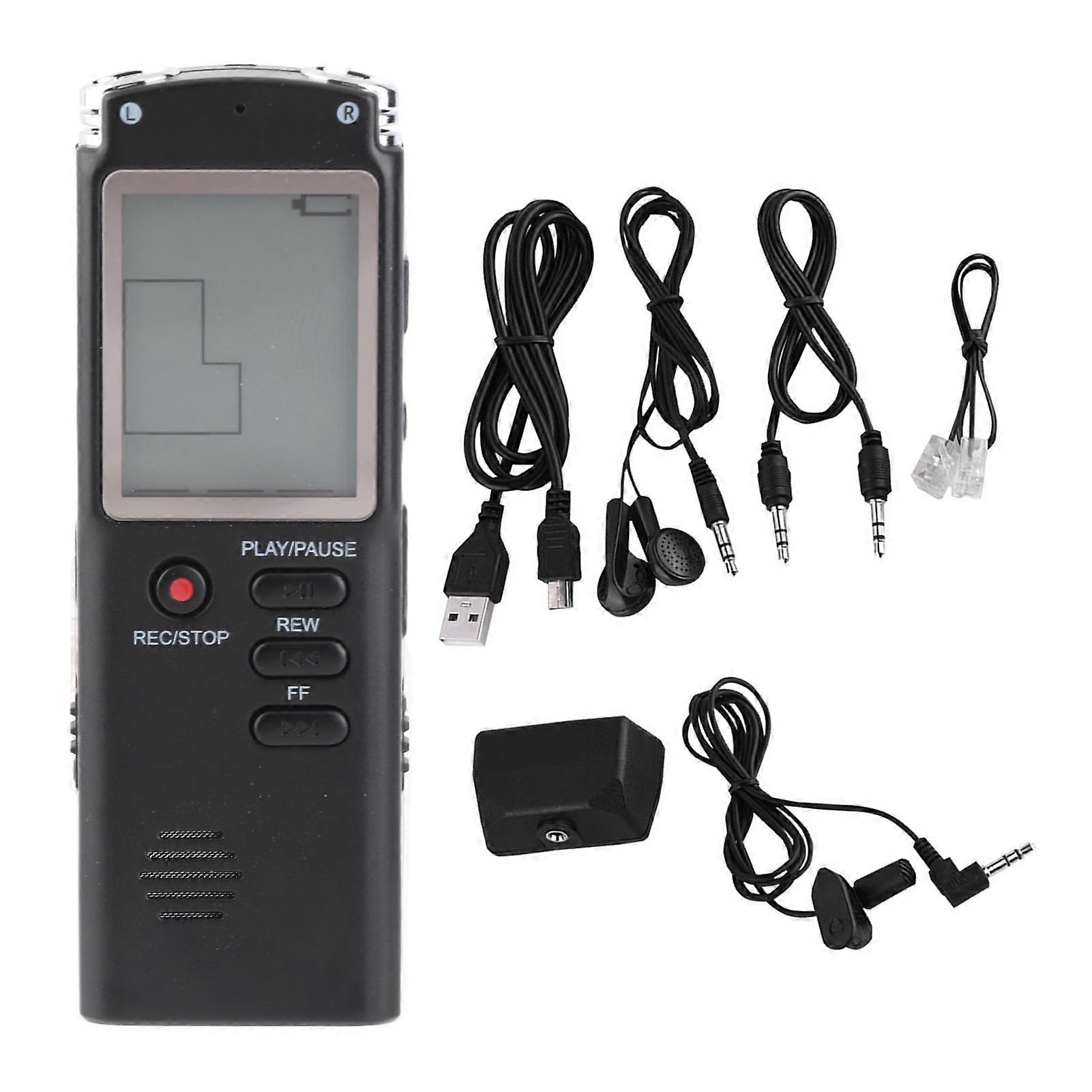 Multifunctional 16G Voice Recorder Intelligent LCD o Recording Pen HD Player Stereo MP3 WAV Noise Reduction