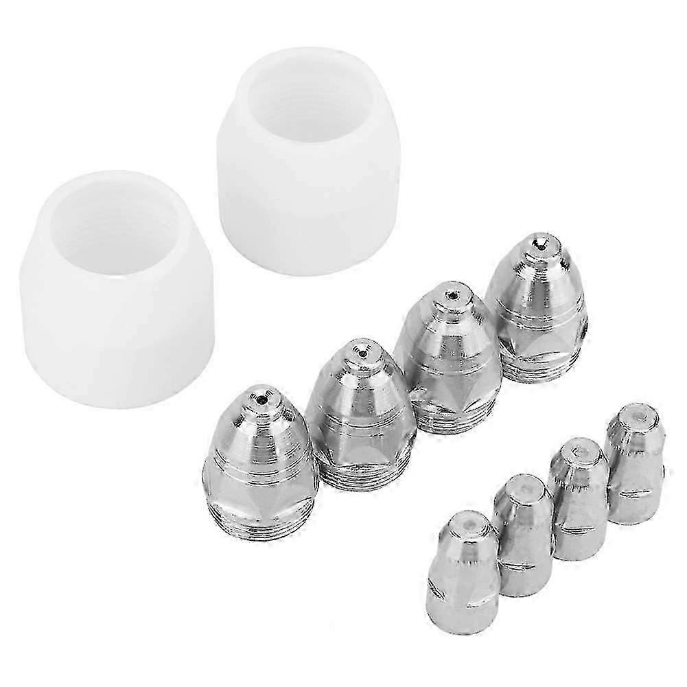 P80 10pcs Electrode Nozzle Plasma Consumable Cutter Torch Silk Electrode Tip Set