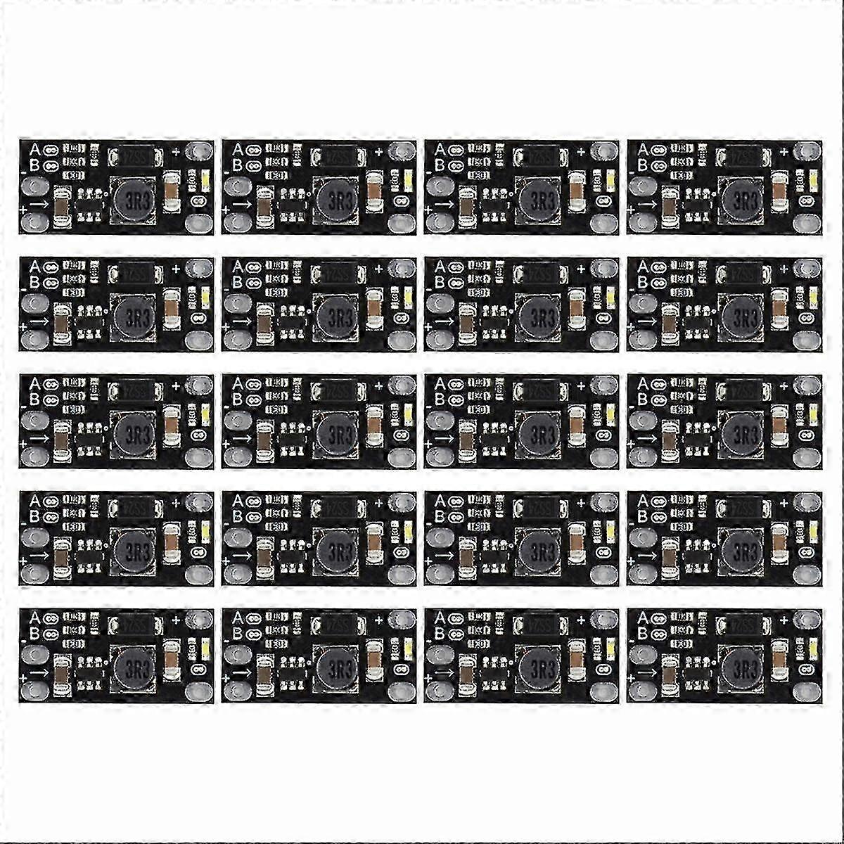 20Pcs Mini DC-DC Boost Step Up Converter 3.7V to 12V Voltage Regulator Suitable for Lithium Battery Boost Module with 5V/8V/9V/12V Output