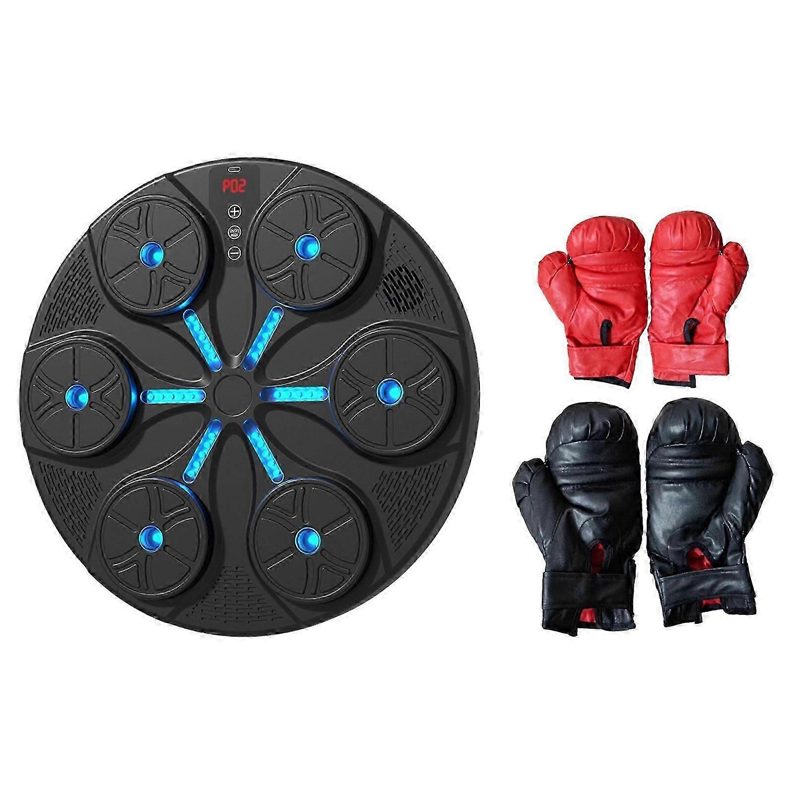Boxing Machine Music Boxing Pads Exercise Boxing Equipment Home Punching Pad Black