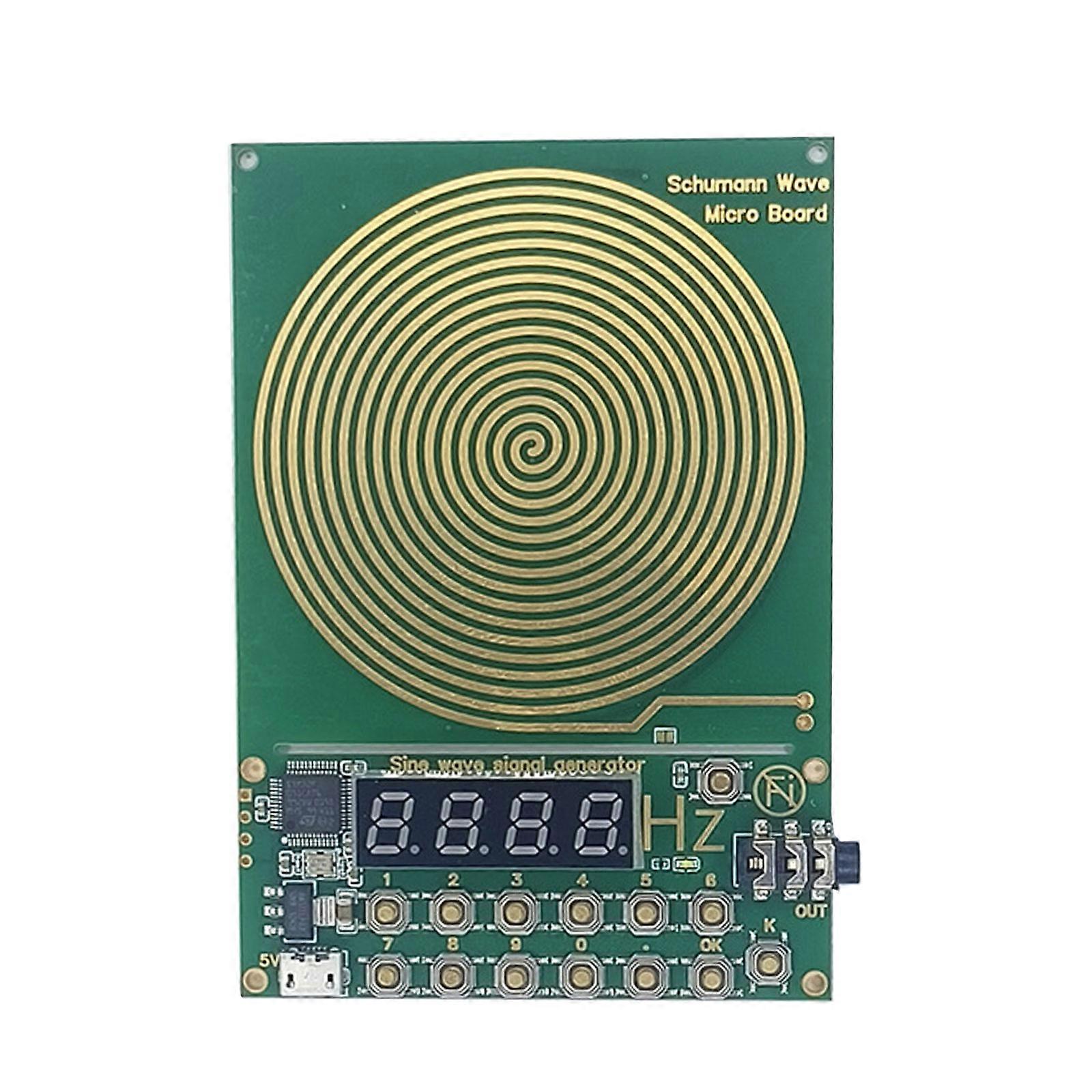 Gold Plate Connectors Schumann Waves Frequency Generator Adjustable Output for Office Use Sine Waves Signal Generator