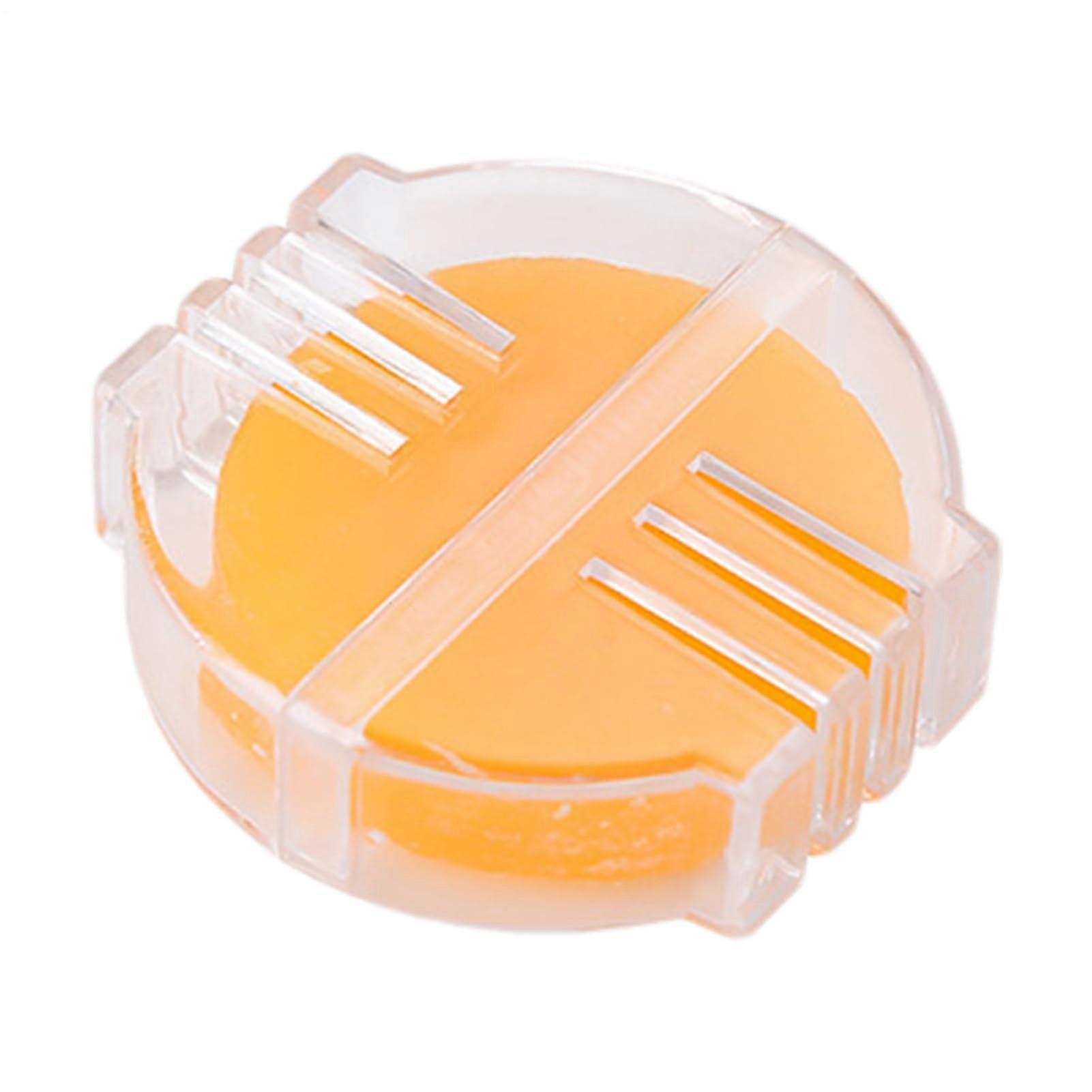 Thread Wax Silk Embroidery Lubricant Strong Hold Water Soluble No Irritation Smooth Application Compact Size Yellow