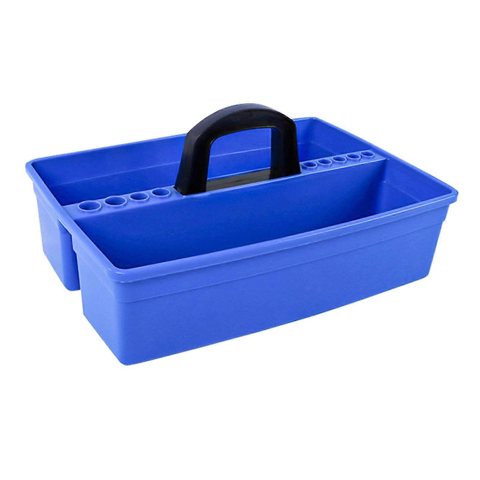 Reagent bottle storage box with 9hole test tube holder, laboratory bottle organizer with handle for lab use