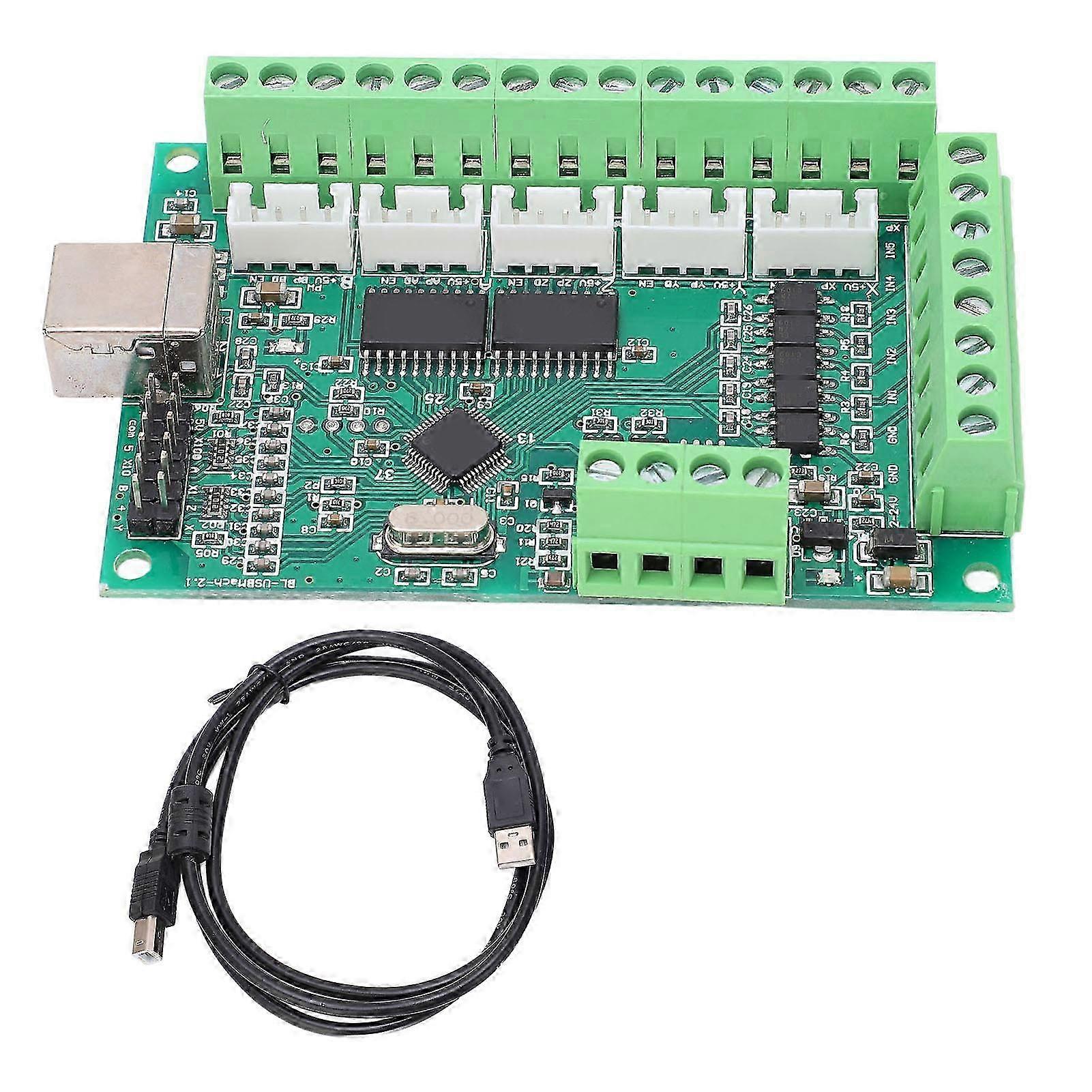 CNC Controller 5 Axes 100KHz Motion Control Card Module USB Interface for Motors
