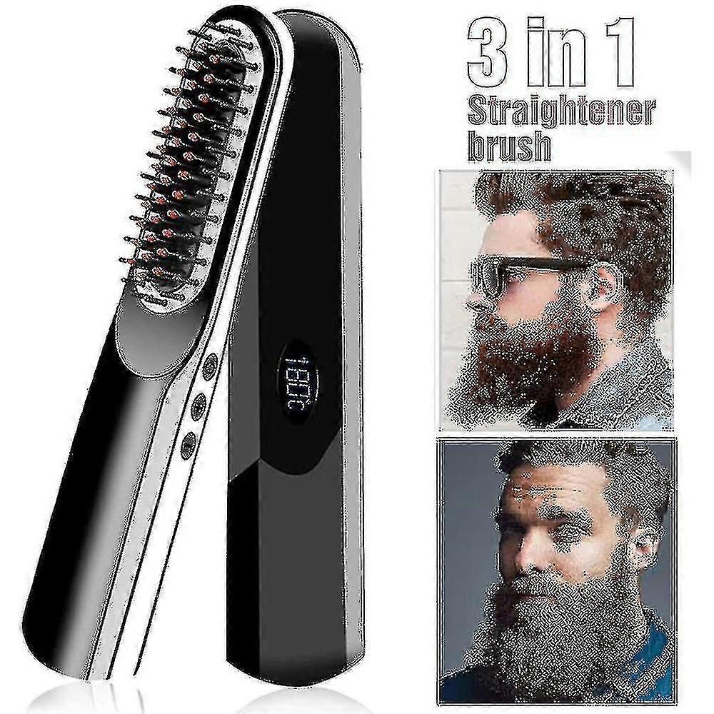 Wireless Beard Straightener Comb USB Charging