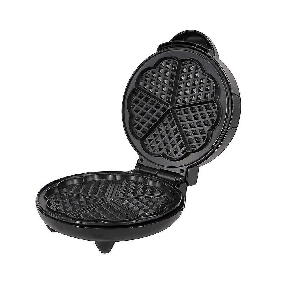 1000W Waffle Maker Electric Heart-Shaped Waffler 5-Cavity Nonstick Griddle Iron for Breakfast or Desserts