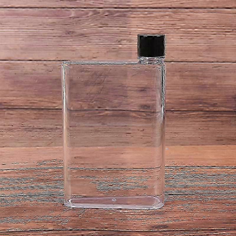 Portable Clear Water Bottle with Flat Paper Pad