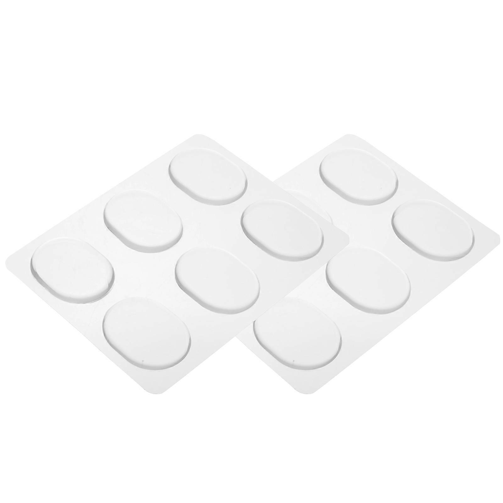 12pcs Transparent Drum Mute Pads for Noise Reduction Lightweight, Easy to Store Drum Dampeners for Drummers and Cymbals