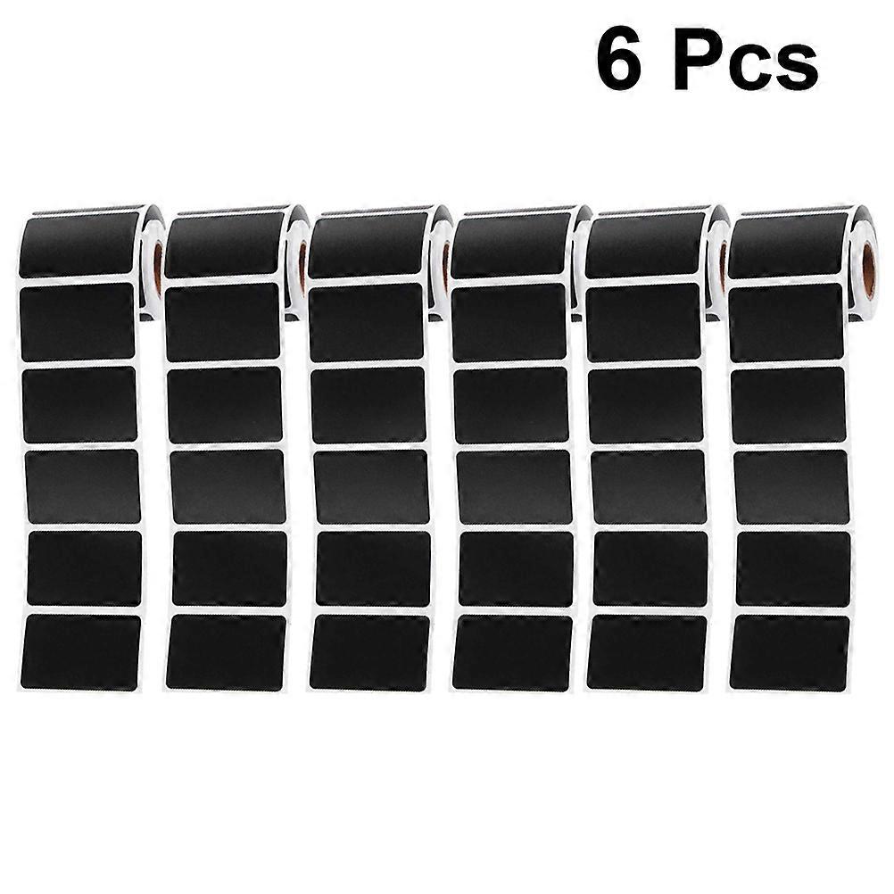 Container Labels Pantry Spices Stickers Kitchen Use Waterproof Memo Writing Blackboard Label 6Set
