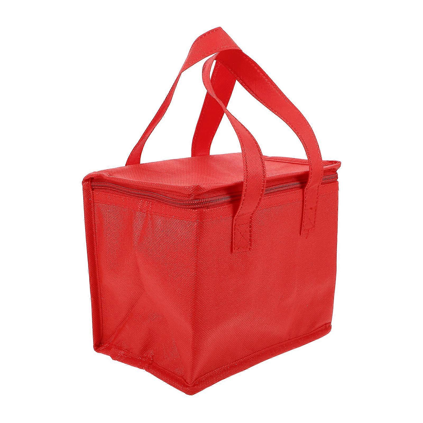 Insulated Bag for Keeping Food Hot with Large Capacity Lightweight Foldable Red 1 Piece