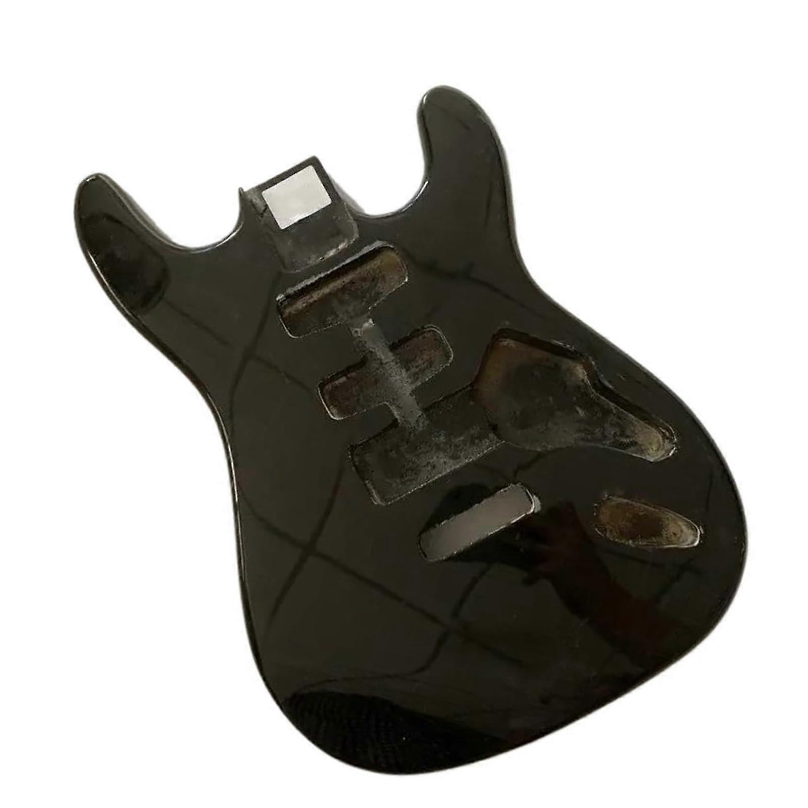 ST Schwarzer E Guitar Body Solid Wood Kit