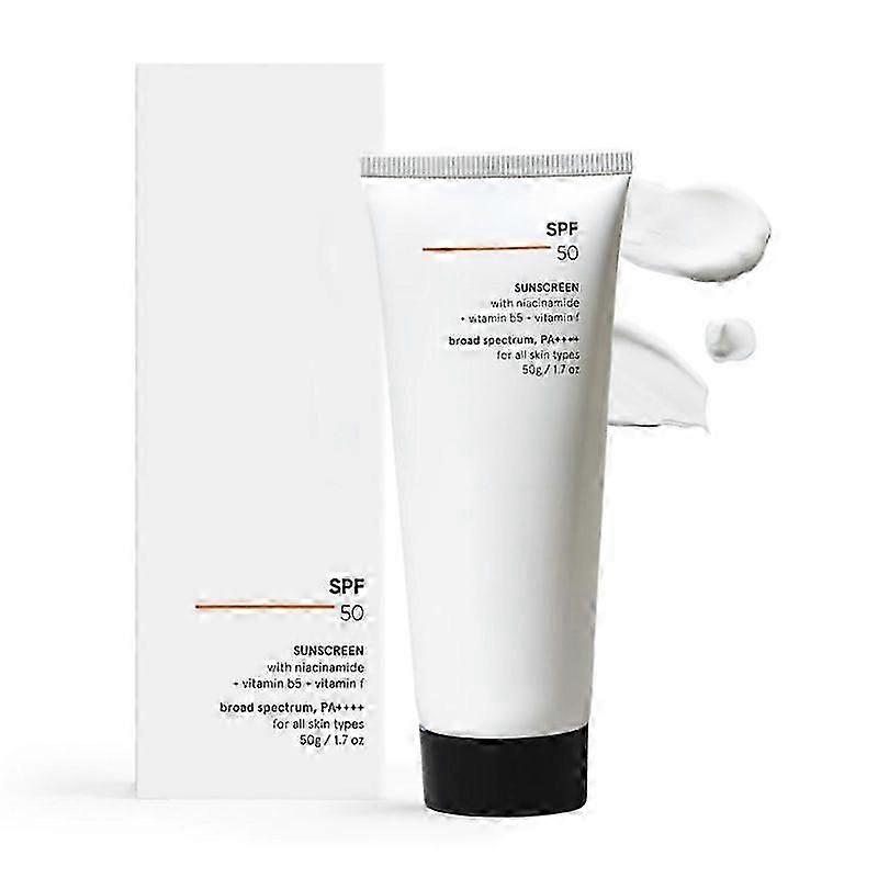 Sunscreen SPF 50 Lightweight with Multi-Vitamins | No White Cast | Broad Spectrum PA ++++ | Niacinamide Sunscreen For Oily Skin, Dry Skin