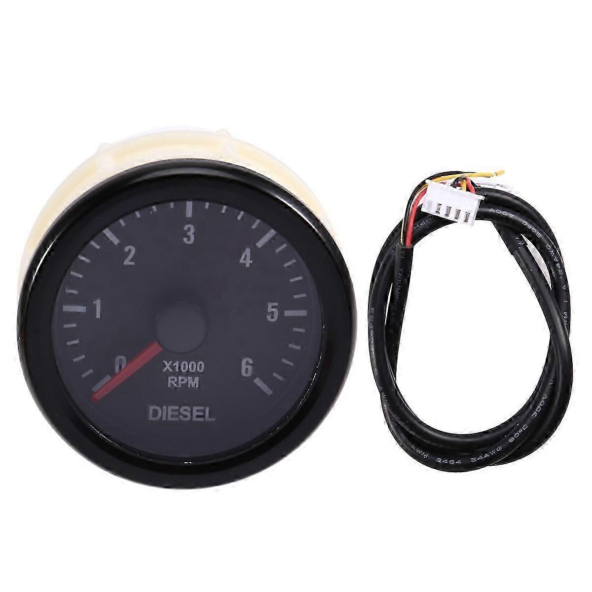Ηλεκτρικό στροφόμετρο 52mm 0-6000 RPM (στο ταμπλό)
