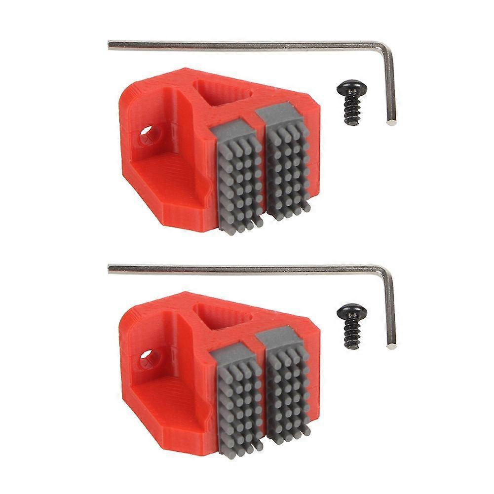 2 Sets Make Print Head Cleaner Nozzle Brush for Bambu Lab P1S P1 X1 Series 3D Printer Printer Head Wiping Parts Red