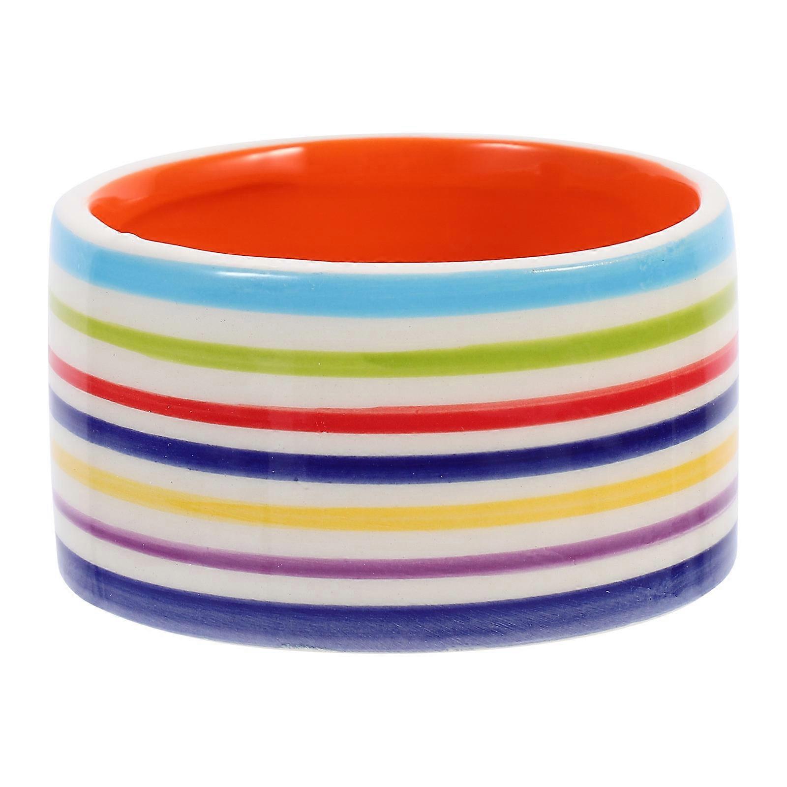 Ceramic Pet Food Bowl for Hamsters, Guinea Pigs & Small Animals – Easy to Clean, Sturdy Base, Suitable for Dry/Wet Food & Water, Stylish Design for