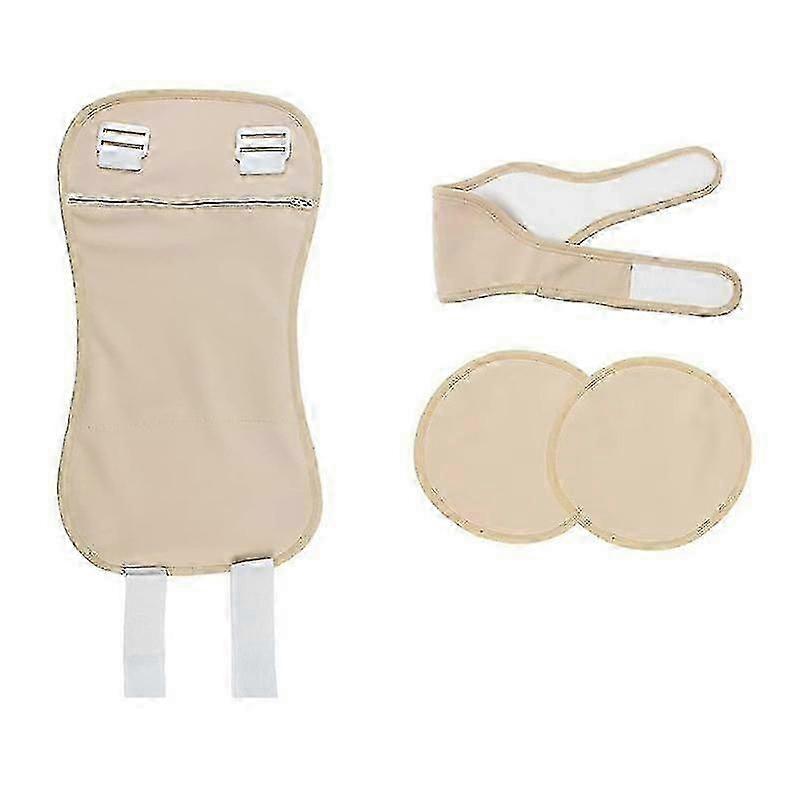 Adjustable Pack Kit Organic Pack Wrap for Waist Neck and Breasts,Reusable Packs-Khaki js