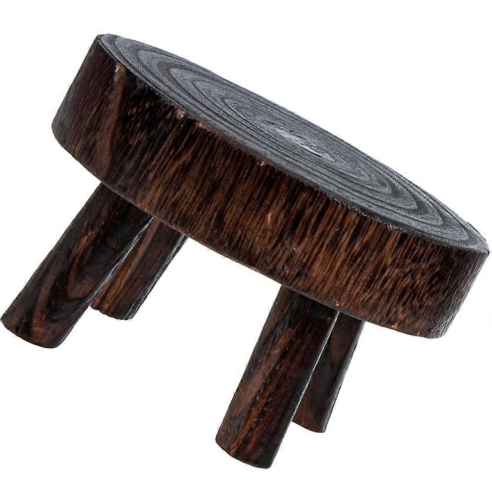 Stable Flower Pot Stand Plant Holder Rustic Solid Wood Decorative Potted Plants