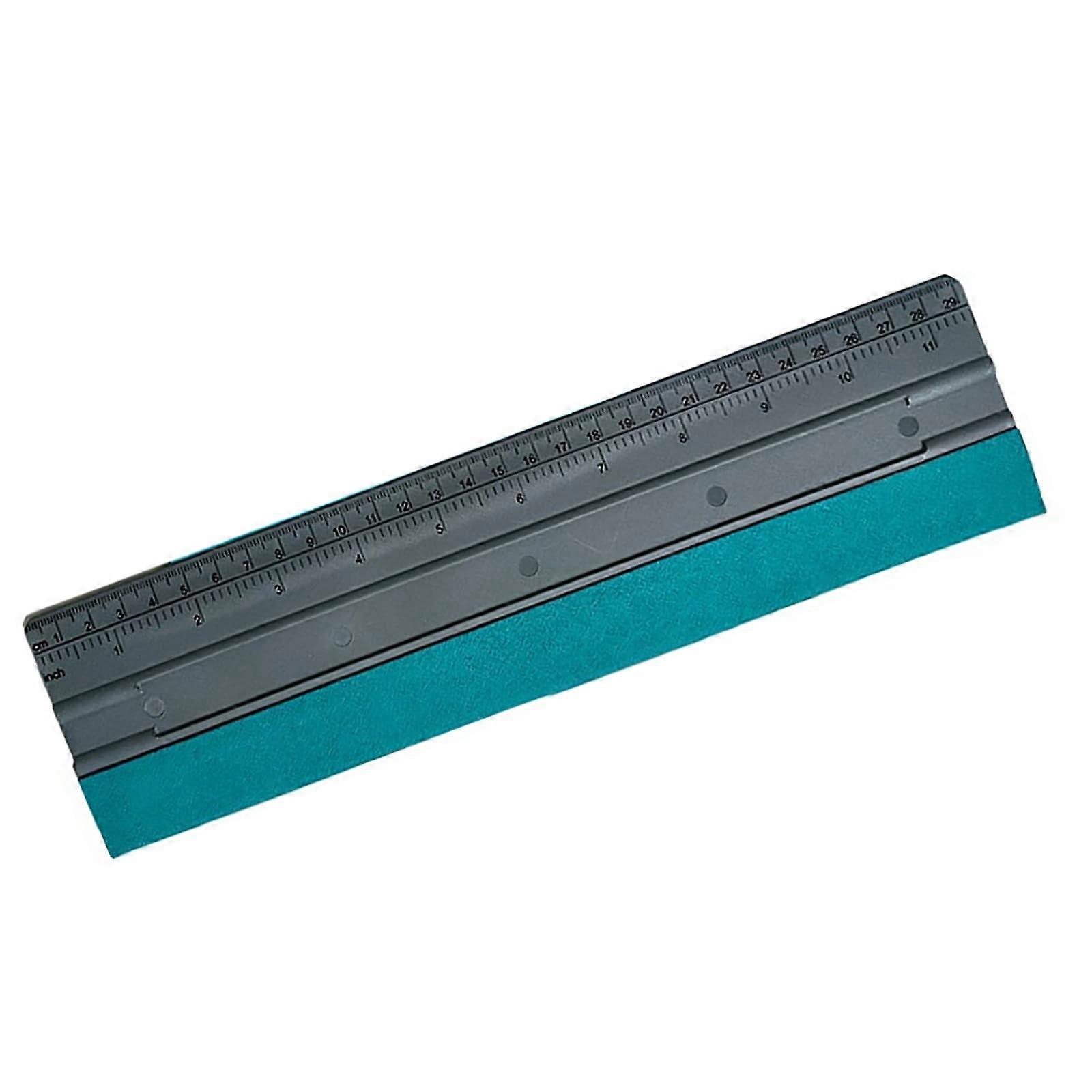 Professional Wallpaper Smoothing Tool Squeegee With Built-In Scale, Reusable Felt Pads For Graphic Installations, 29 cm