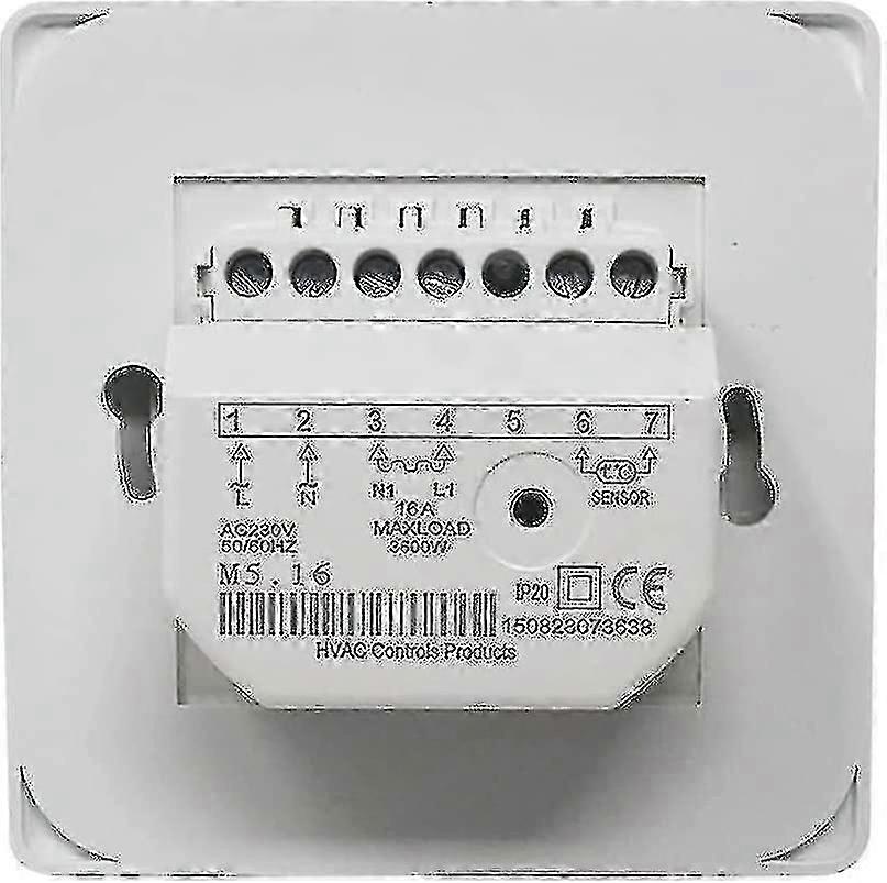 Termostati manuali per riscaldamento a pavimento 220v 16a, termostato ambiente meccanico per regolatore di riscaldamento a pavimento elettrico con sonda sensore a pavimento1pc PK