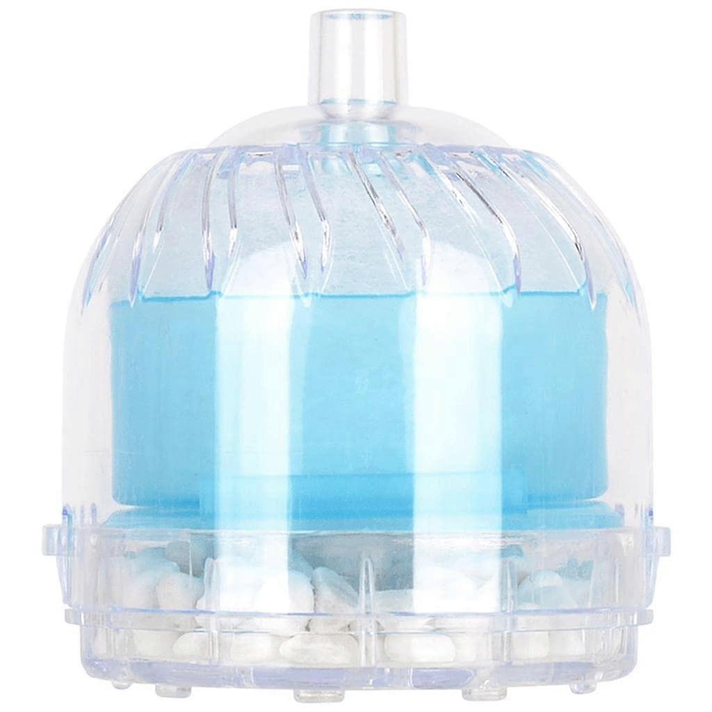 2pcs Fish Stool Suction Collector Fishing Tank Increase Oxygen Round Blue