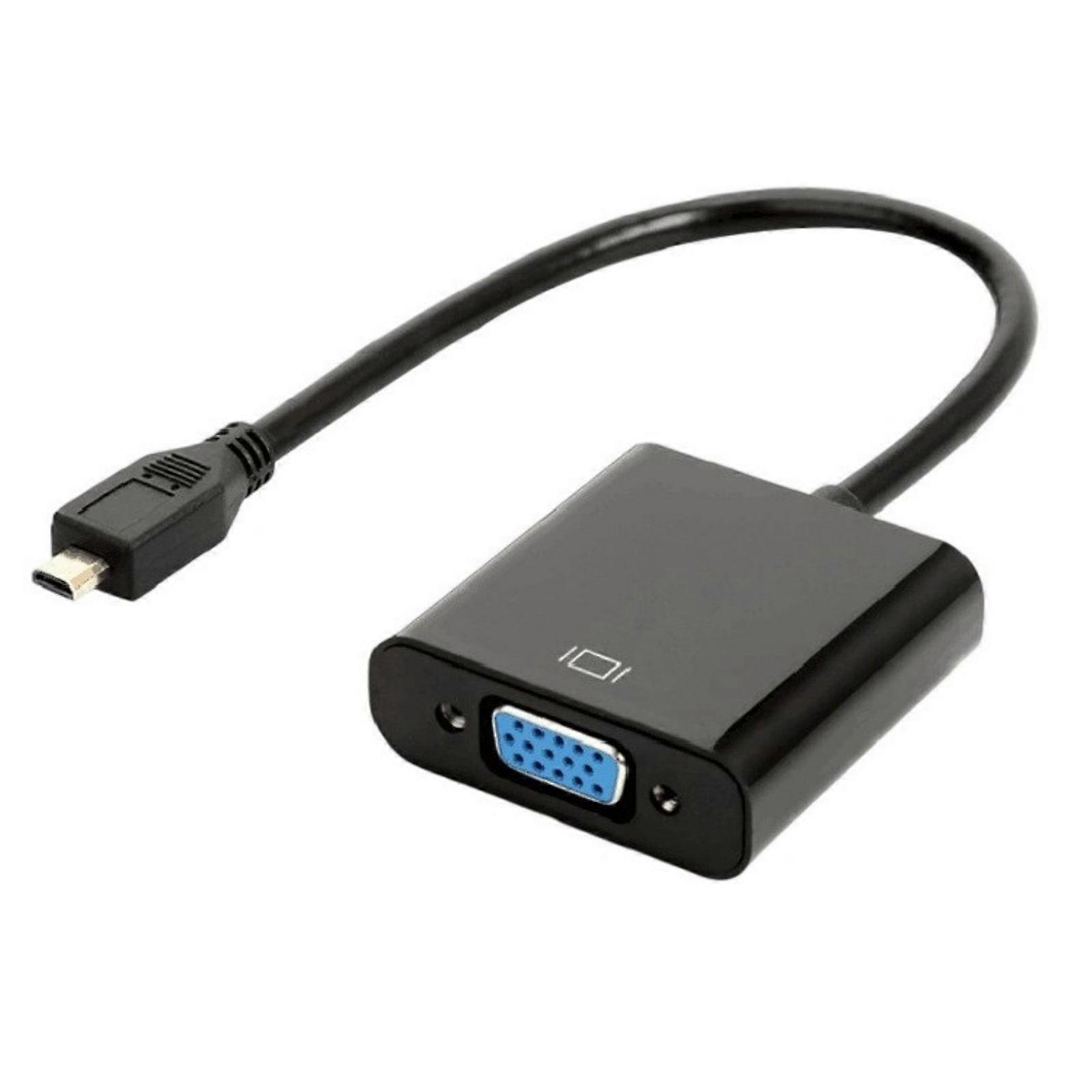 HDTV to VGA 1080P Adapter Plastic Shell Projector Connection Display Screen Perfect for Travel Business Presentations Multicolor