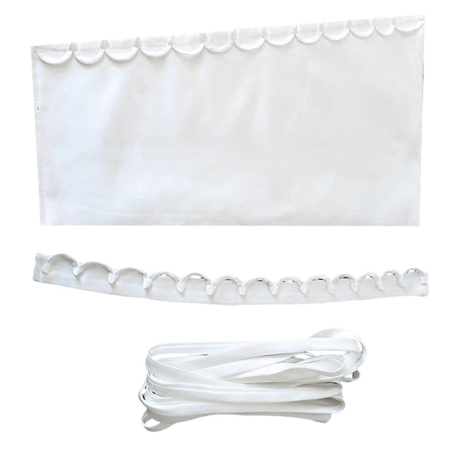 Durable Nylon Fastening Straps with Adjustable Length for Securing Bridal Attire, Pageant Dresses, and Costumes  White