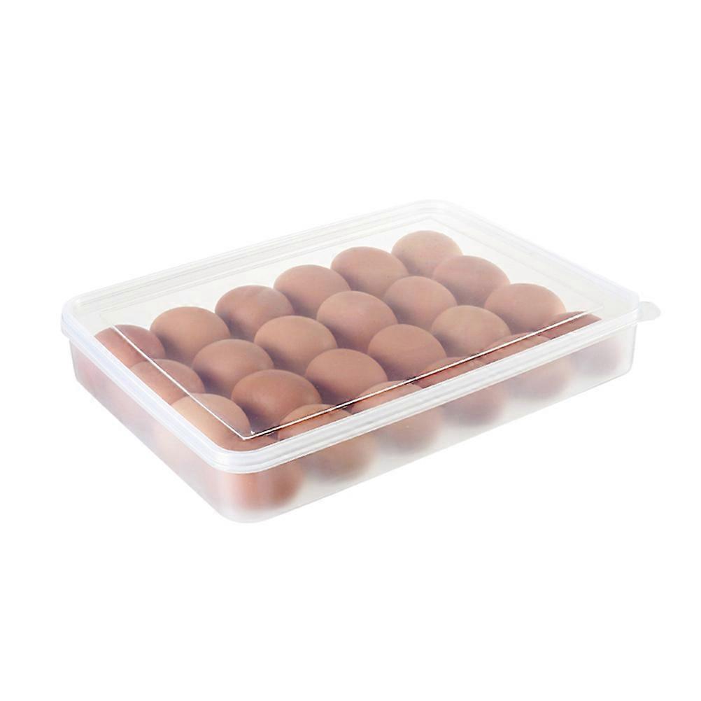 Egg Tray for Fridge Refrigerator Single Layer Crisper Khaki Grade Plastic Odor Prevention 1Set
