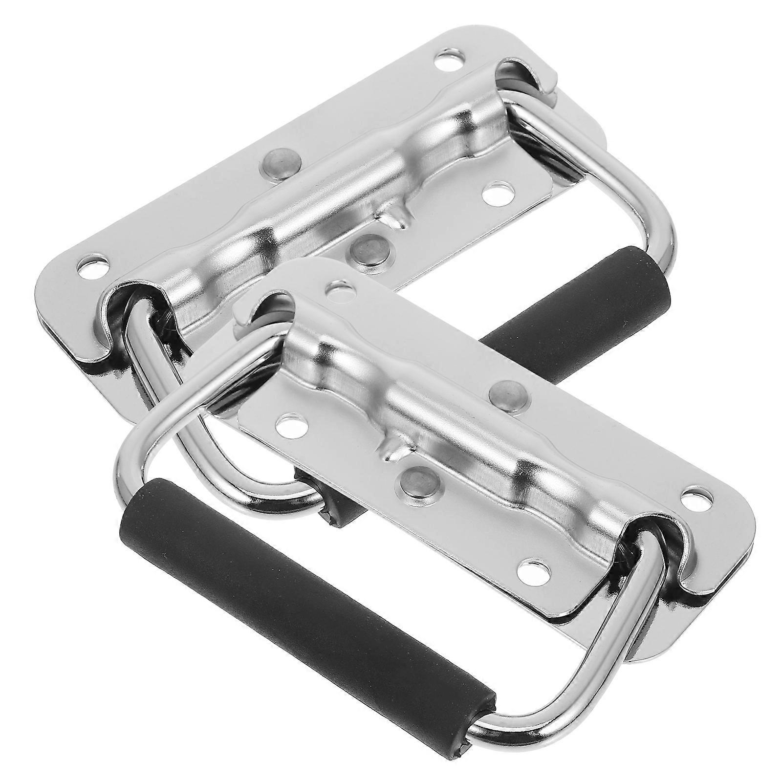 2Pcs Heavy Duty Iron Handle for Box Chest Case Replacement Mount