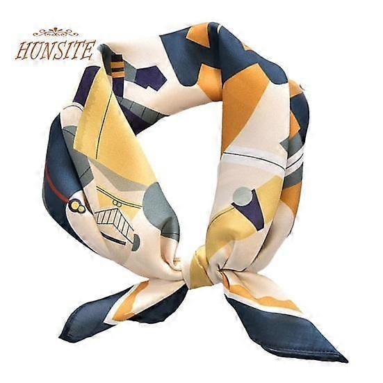 Silk Scarf for Women Soft Breathable Fashionable Neck Collar with Colorful Print Perfect for Parties Commutes