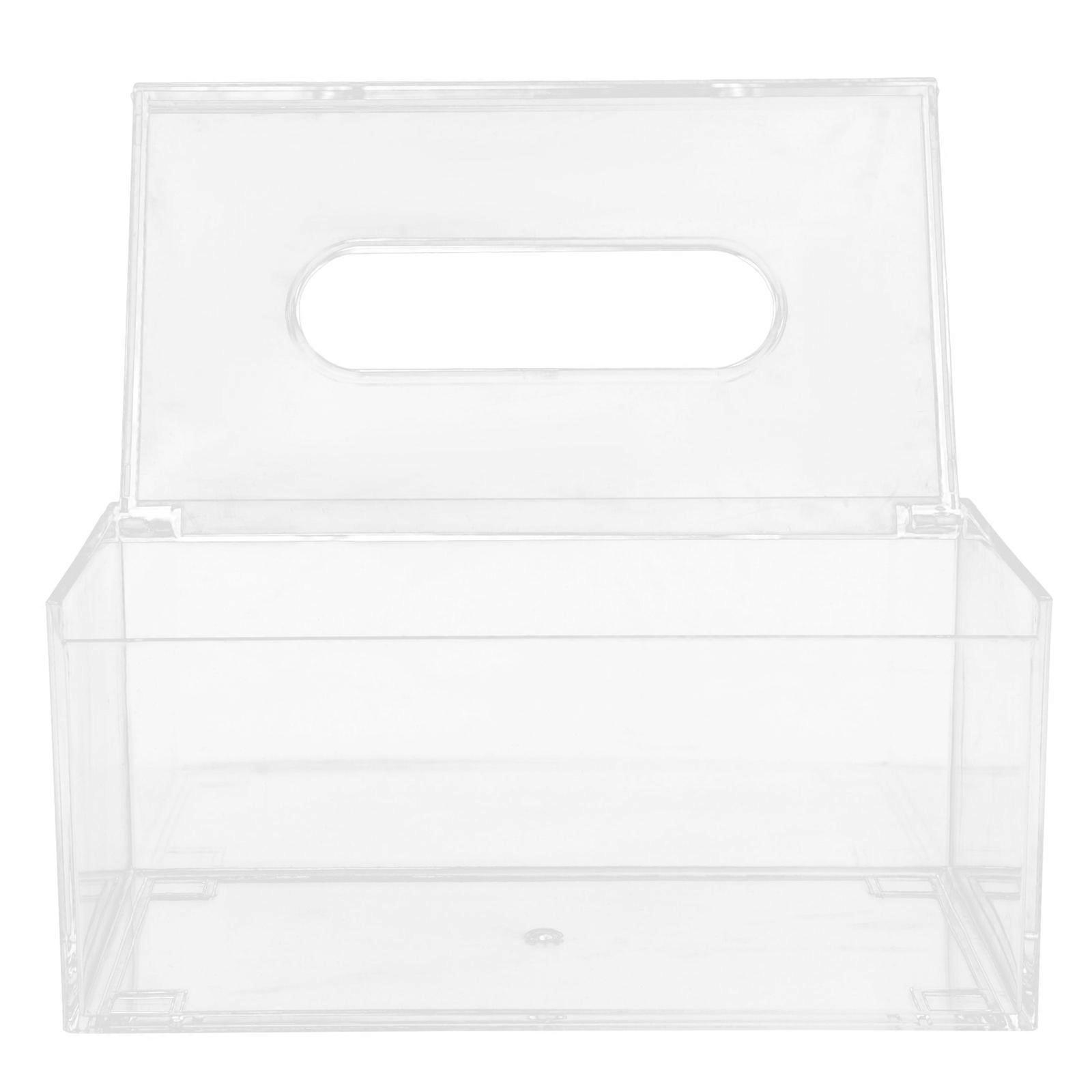 Tissue Storage Box Rectangular Napkin Dispenser For Household Users Hotel Room Versatile 1Pack