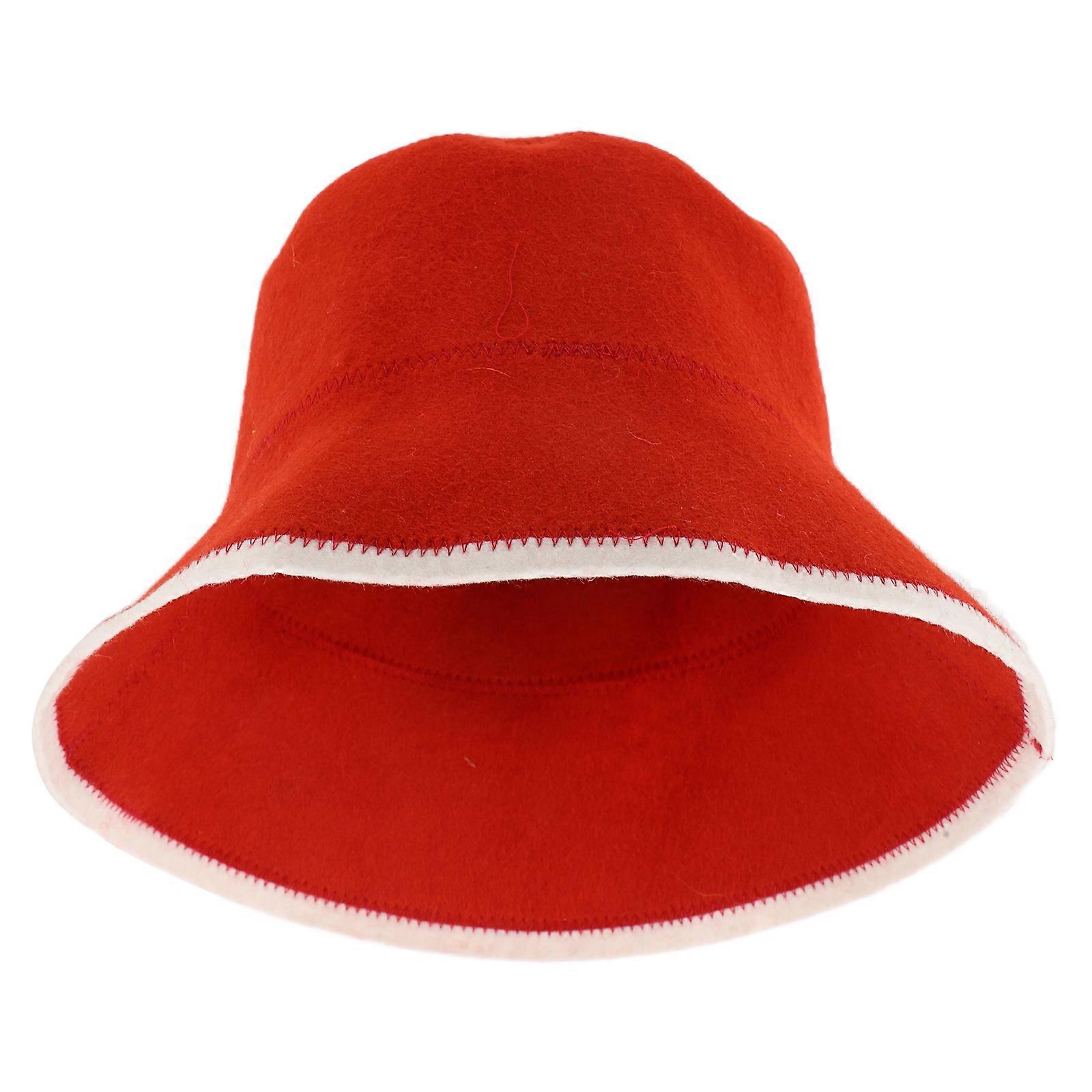 Wool Sauna Hat Bathing Cap for Home Use Reusable Sauna Hat Stylish Design