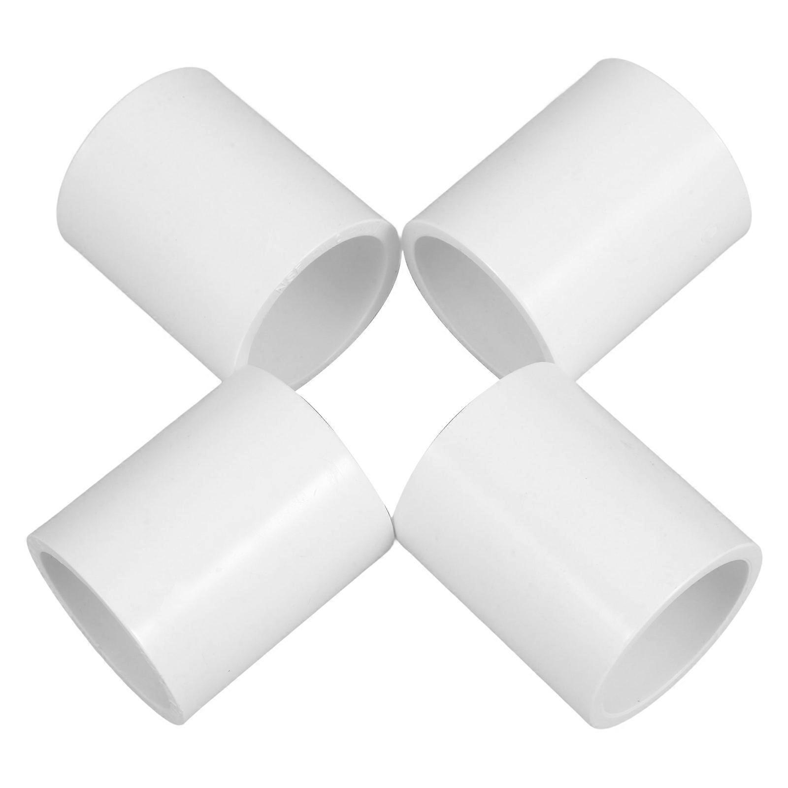 PVC Pipe Coupler for Industrial Use Durable White Fittings with 4 Pcs Sch40