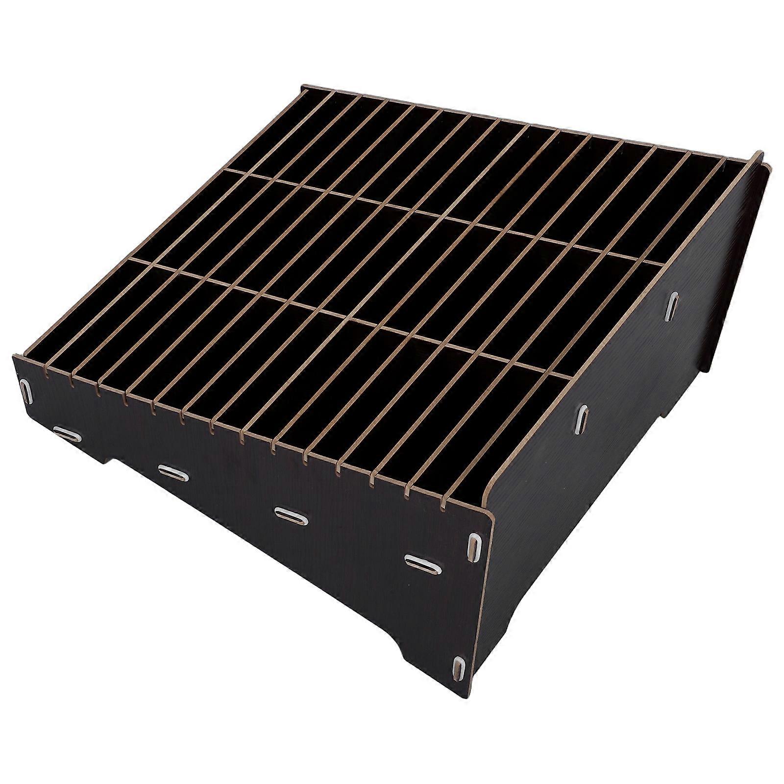 Wooden Mobile Phone Organizer Box for Classroom, Office, Meeting Room   Creative Desktop Storage Solution for Neat and Efficient Workspace