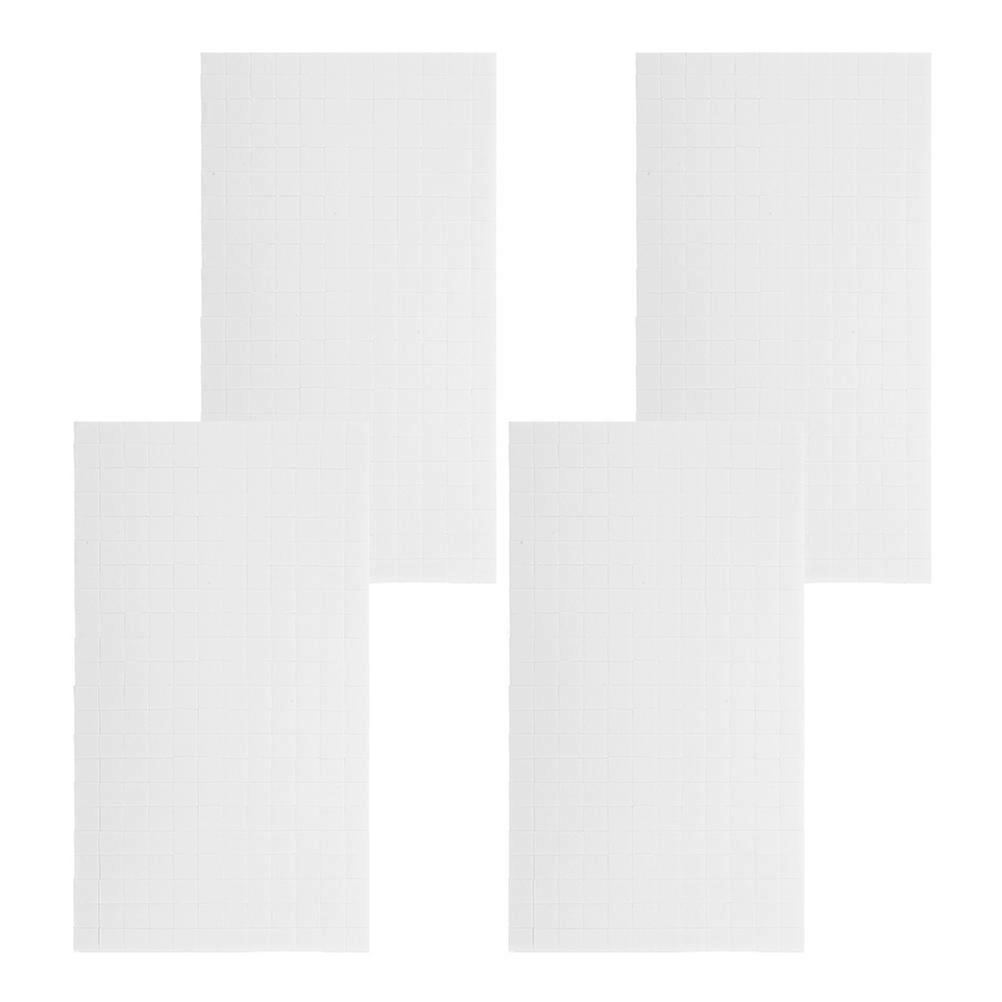Mini Foam Squares Adhesive Craft Blocks Thick Sheets for DIY Scrapbooking Art Projects Creative Crafting 4 Pack
