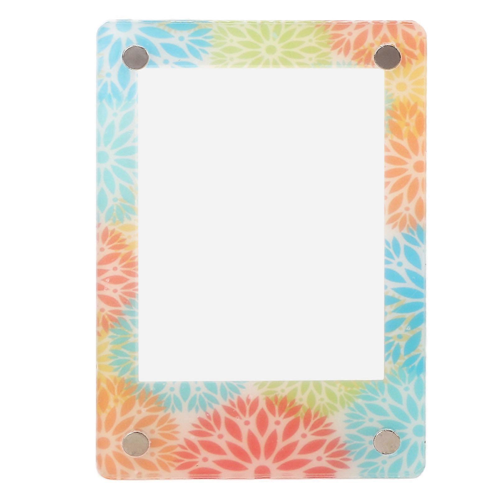 Magnetic Photo Frame Acrylic 3in Picture Frame Instant Camera Accessories for Refrigerator File Cabinet for Fujifilm Mini 13