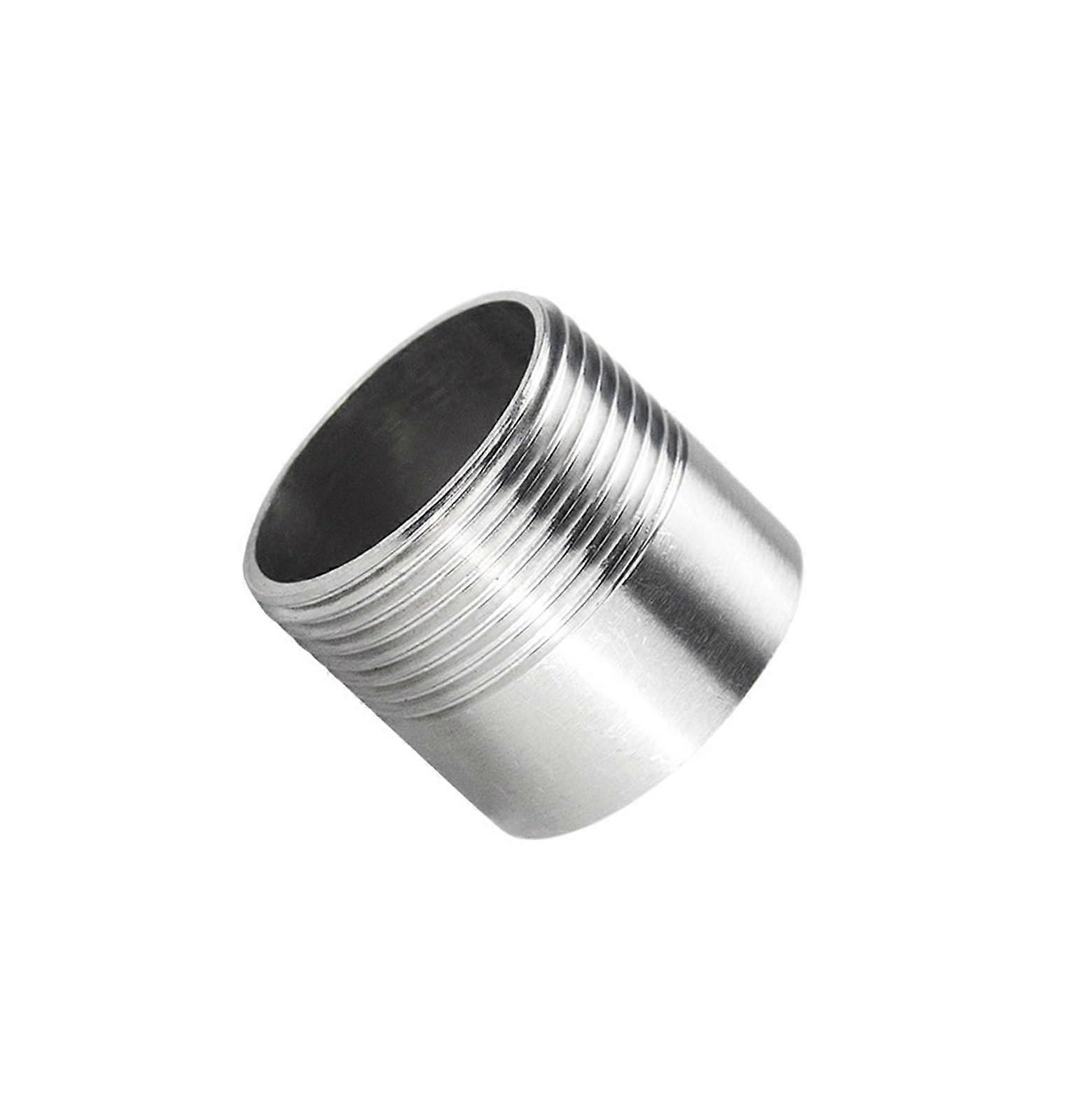 316L stainless steel singlewire external thread straight through welded water pipe, short wire connection, 6 minutes, 4 minutes (G1/2)