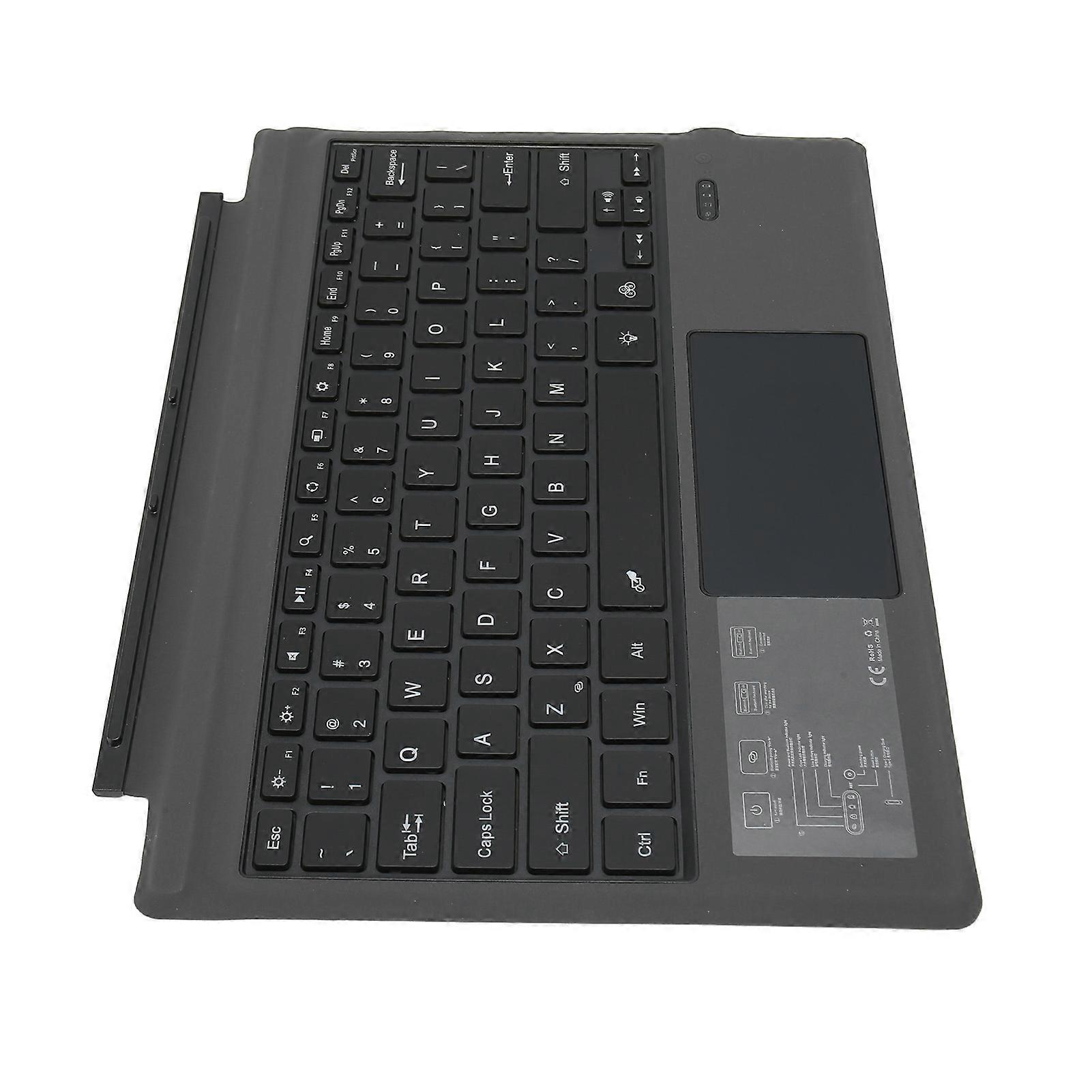 Wireless Bluetooth Keyboard Ultra Thin Portable 7 Color Backlight Keyboard with Touchpad for Microsoft Pro3 4 Pro5 Pro6 Pro7 